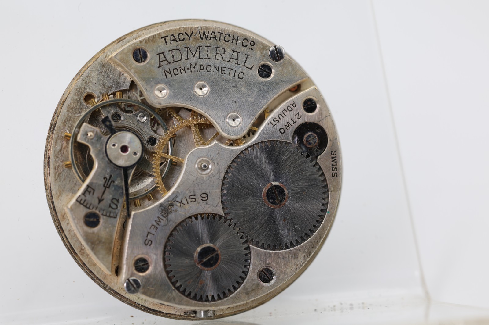 ADMIRAL TACY 6j REF. 759, SWISS POCKET WATCH MOVEMENT 39.7mm FOR REPAIR (FG)