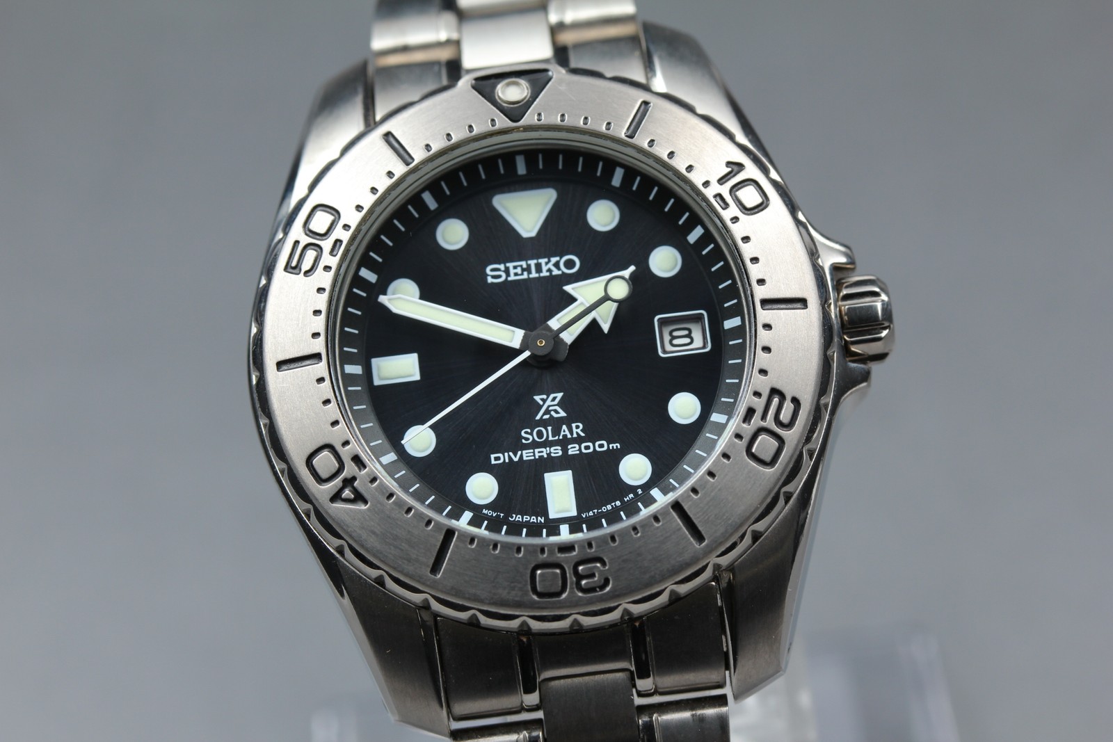 [N MINT w/ BOX] SEIKO Prospex Diver’s V147-0AW0 Titanium 39mm Solar Men’s Watch