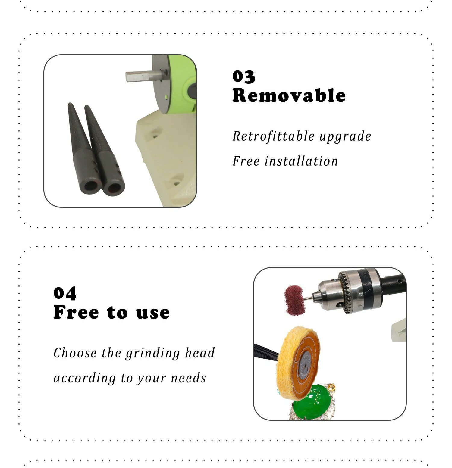 110V/220V 50Hz 480W 10000RPM Multifunctional Desktop Polishing Machine Jade Grin