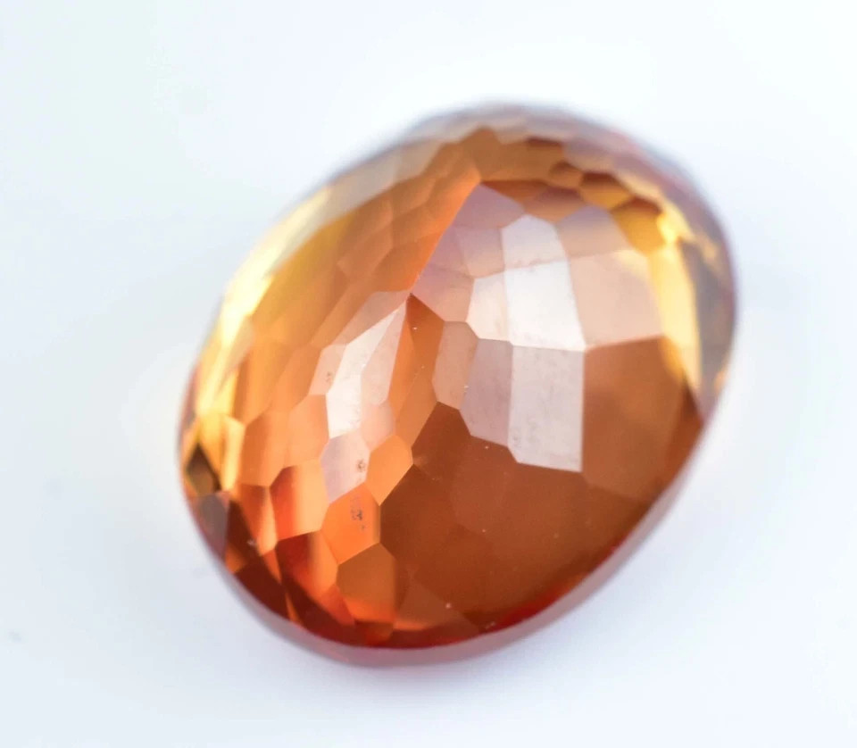 FLAWLESS Natural Imperial Topaz 23.00 Ct Oval Untreated Certified Loose Gemstone