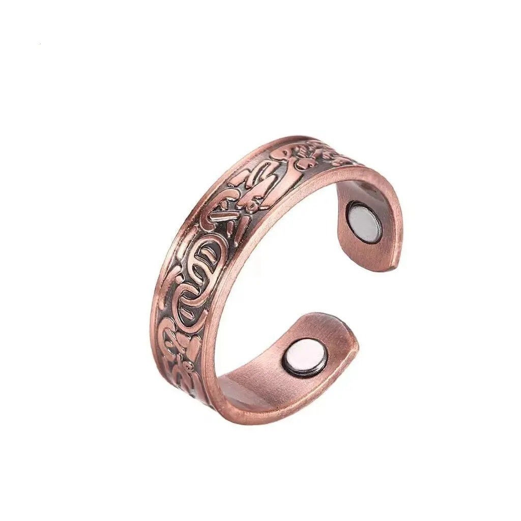 Men’s Bracelet Magnetic Therapy Arthritis Pain Relief Pure Solid Copper Bangle