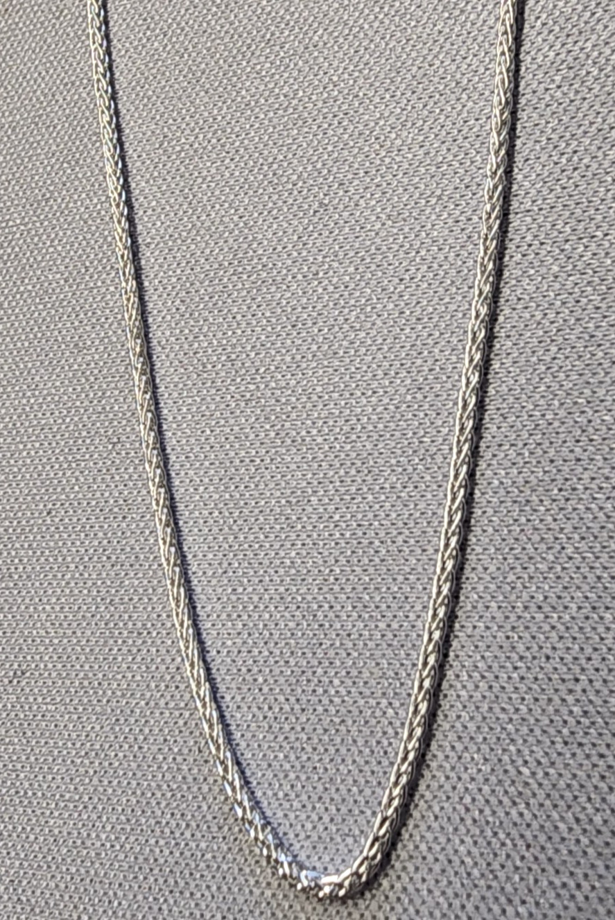 Jtv Sterling Silver 1mm Adjustable Wheat 24″ Chain