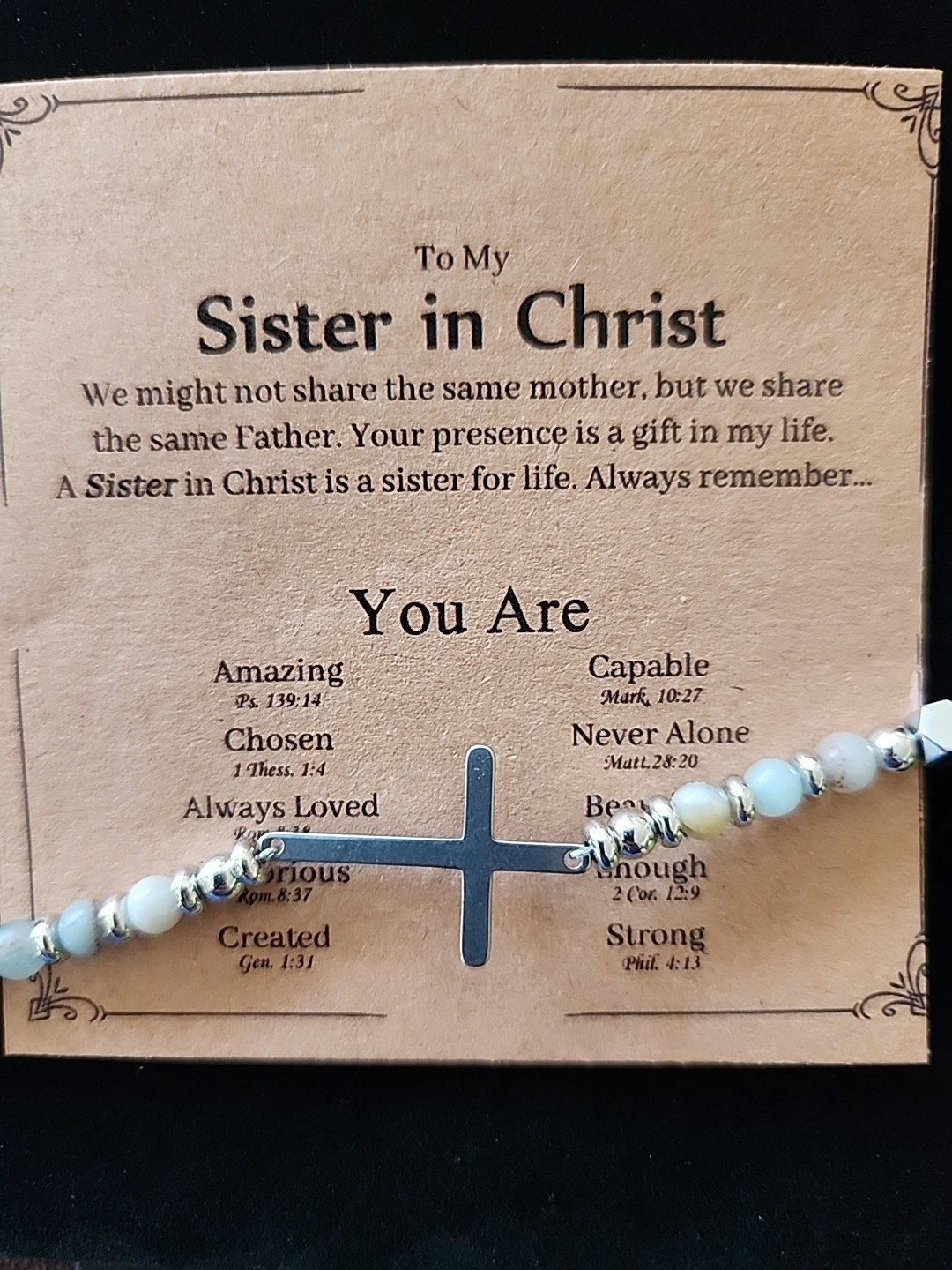 Christian Gifts Women Faith Religious Cross Bracelet Jewelry Bible Verses GIFT!