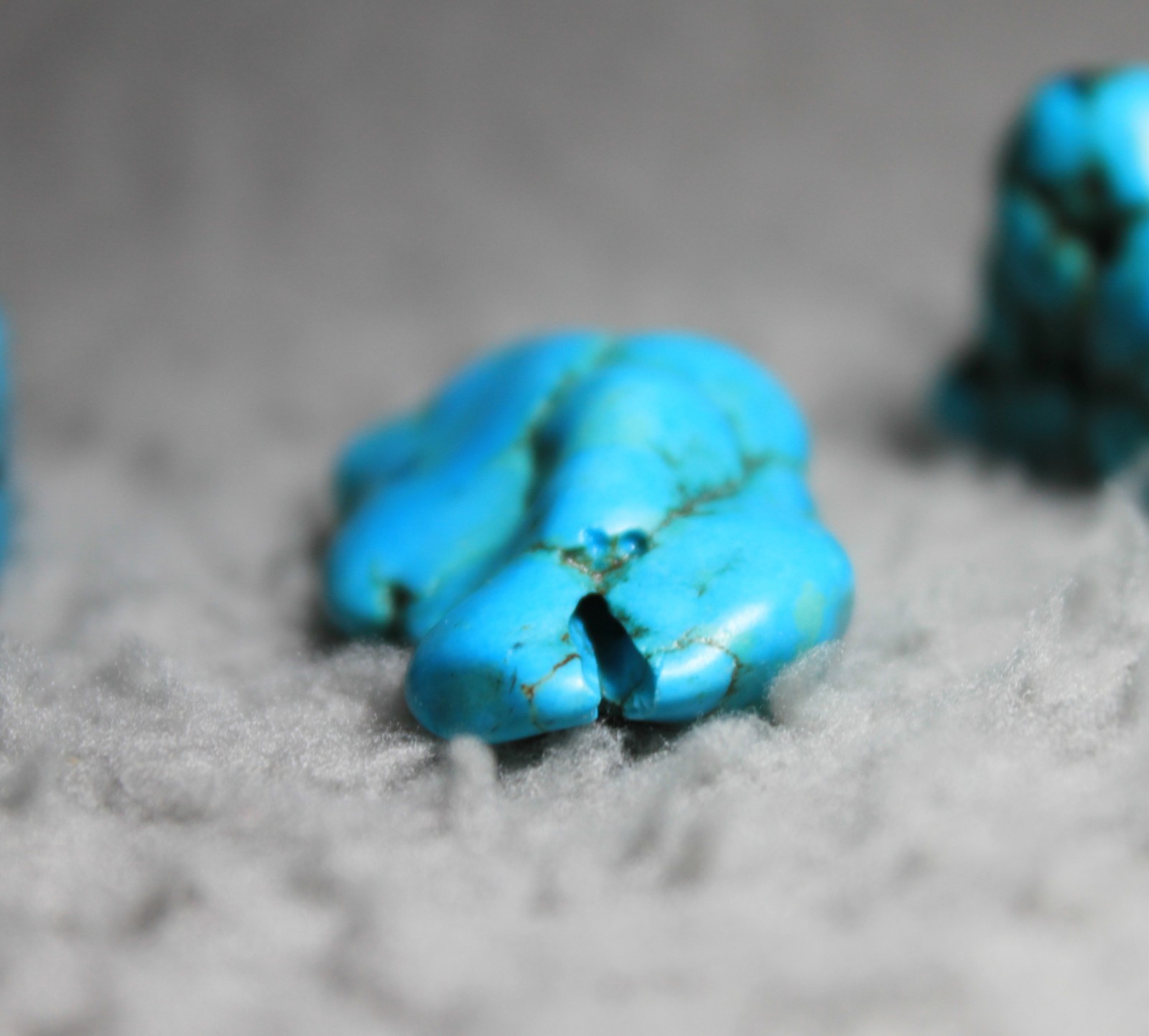 Natural Turquoise Nugget Bead Lot of 6 Chunky Stone Focal Jewelry Approx 20-40mm
