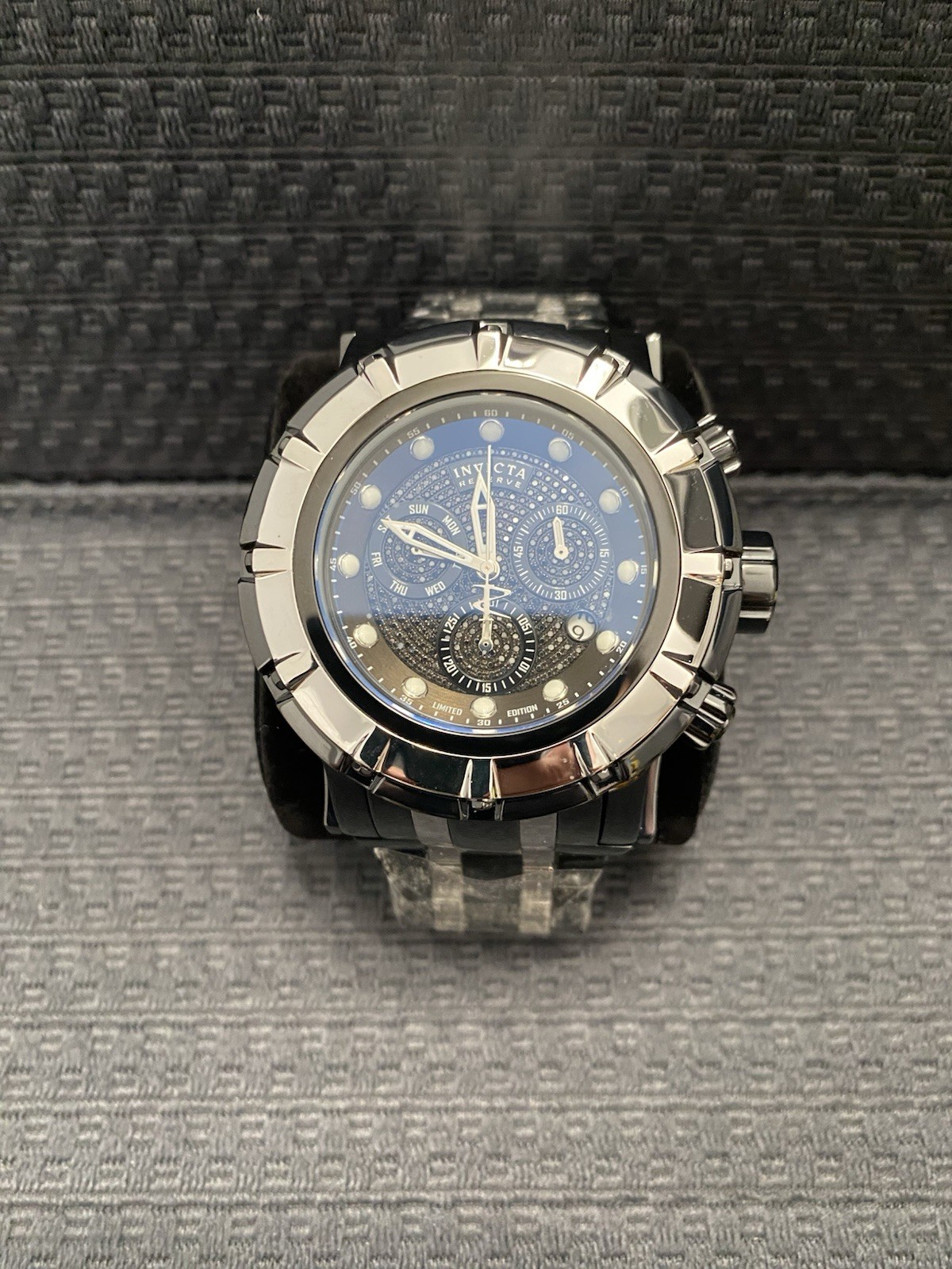 Invicta Reserve 54mm S1 Rally 1.07 Carat Black Diamond Swiss Watch Model #32770