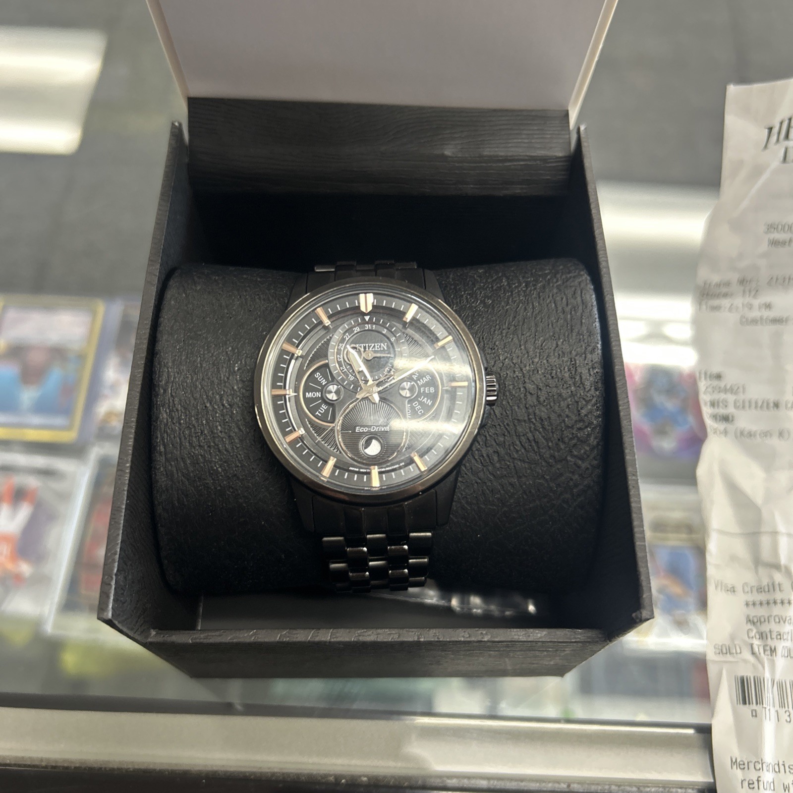 Citizen Eco-Drive Men’s Calendrier Moon Phase Multifunction Watch BU0057-54E