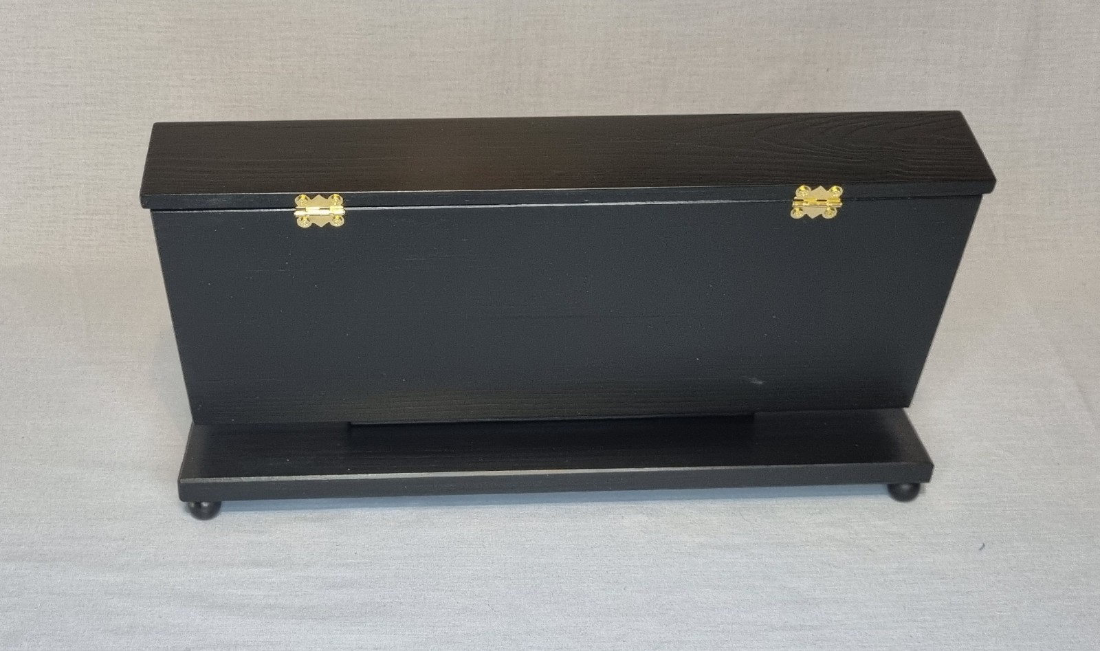 Pocket watch glass display case, table top, solid wood cabinet choice of 4 sizes
