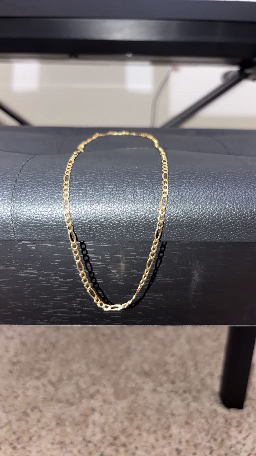 10k Gold Figaro Chain Necklace 22-inch 3.5mm