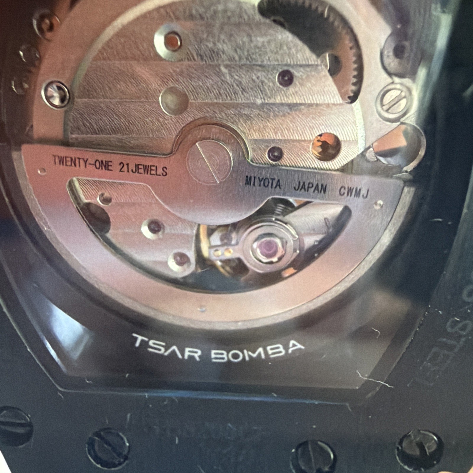 TSAR BOMBA Elemental Series Watch Carbon Fiber Skeleton TB8208CF