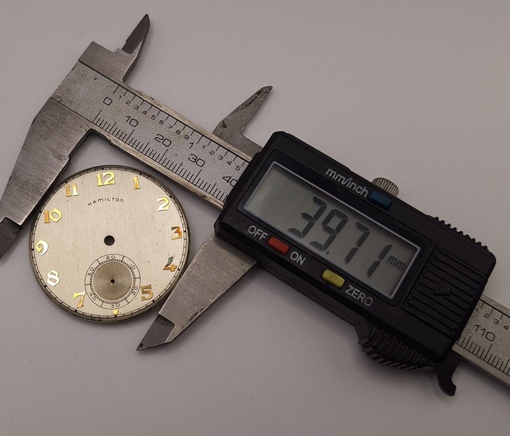 VINTAGE HAMILTON 10 SIZE 10s Dial and Hands 917, 921, 923, or 945 39.8mm
