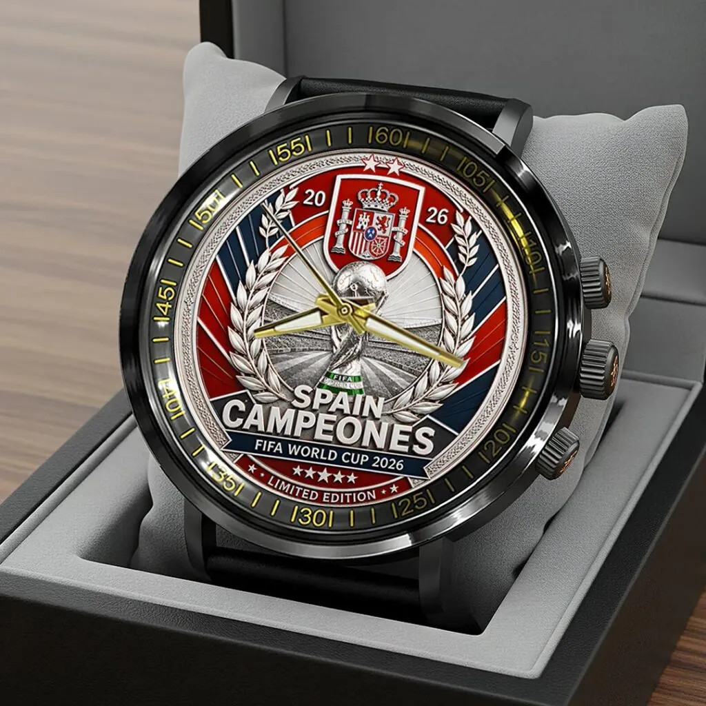 $pain National Team 2026 Champions Black Stainless Steel Watch