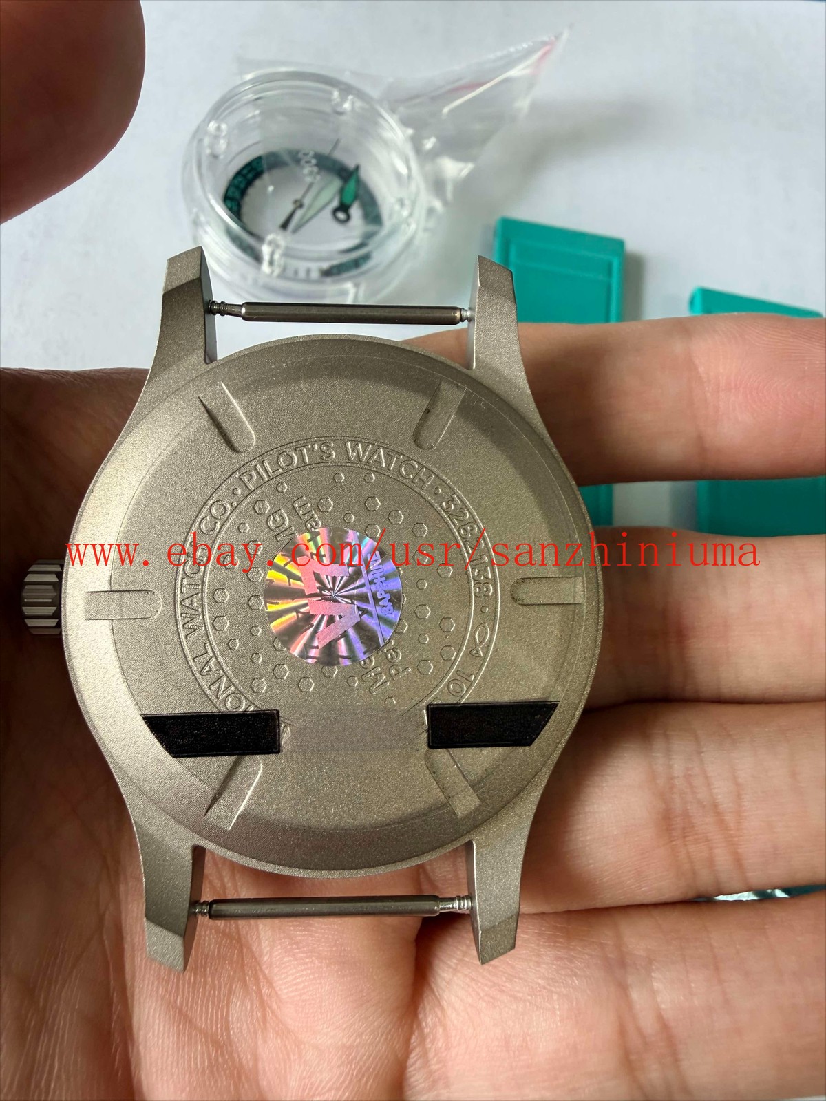 Diy Kit 40mm Titanium Watch Case + Dial + Hands + Strap for 2892