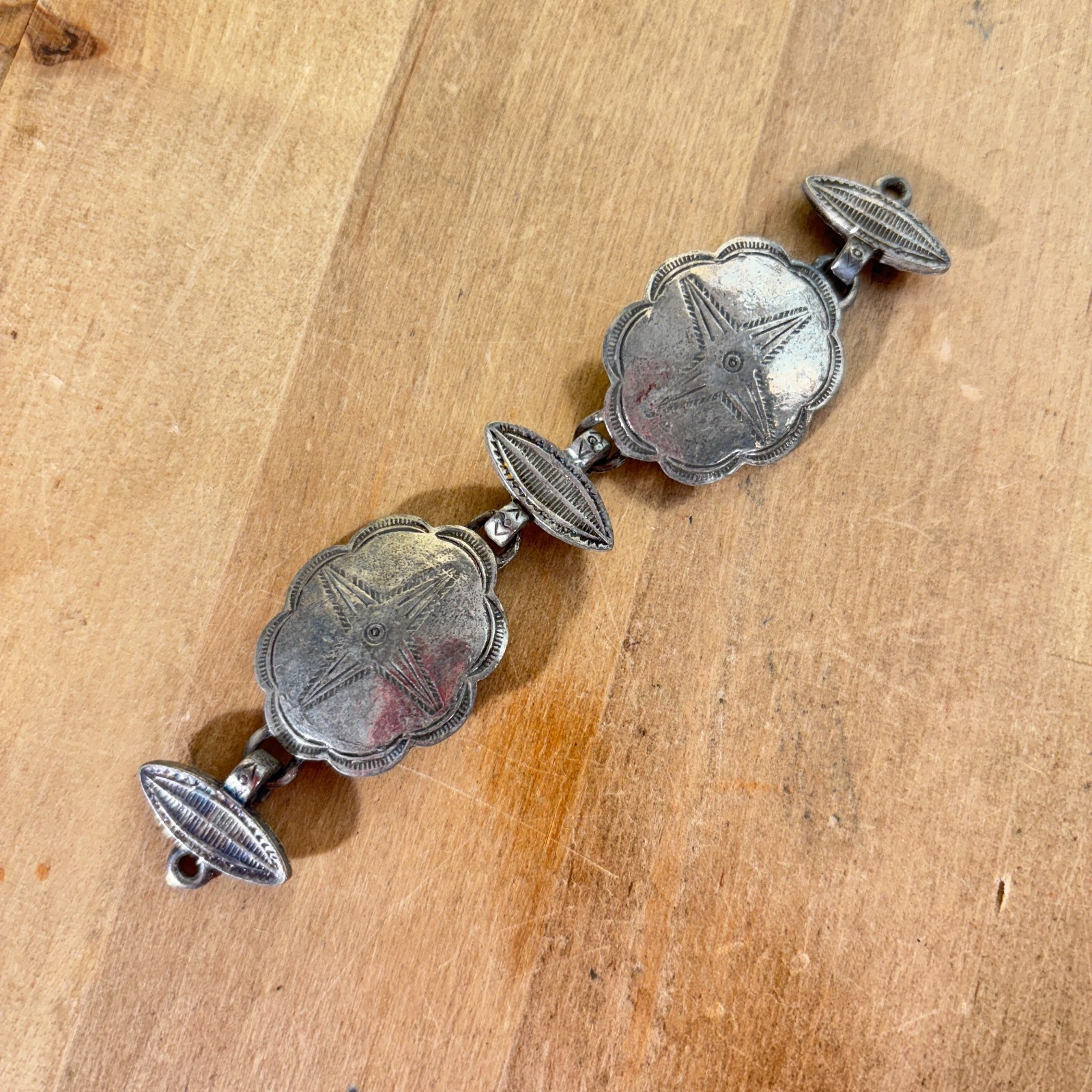 Vtg Estée Lauder Replacement Links, Southwest Concho Youth Dew Necklace
