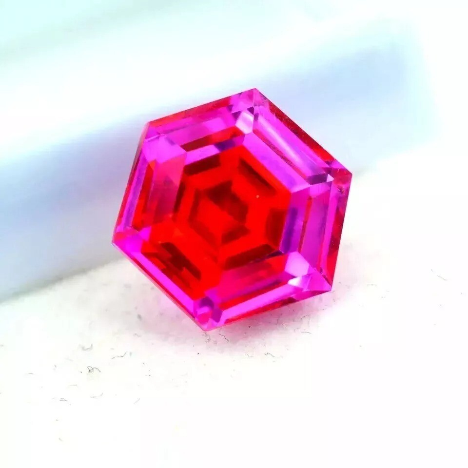 9.54 CT Natural Bi- Color Pitambari Sapphire Hexagon Loose Certified Gemstone