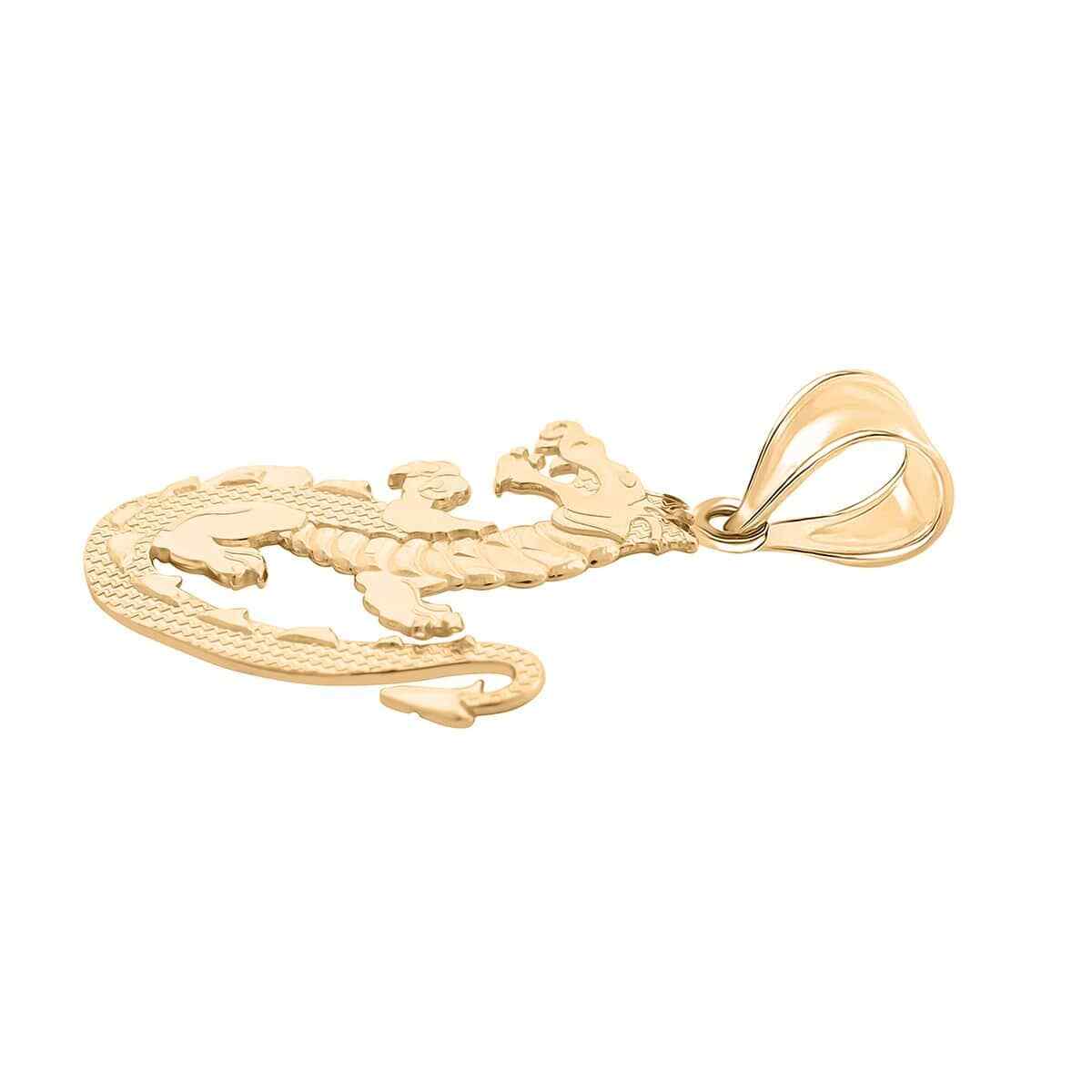 AWESOME!! Made in America 10K Yellow Gold Dragon Pendant 0.70 Grams