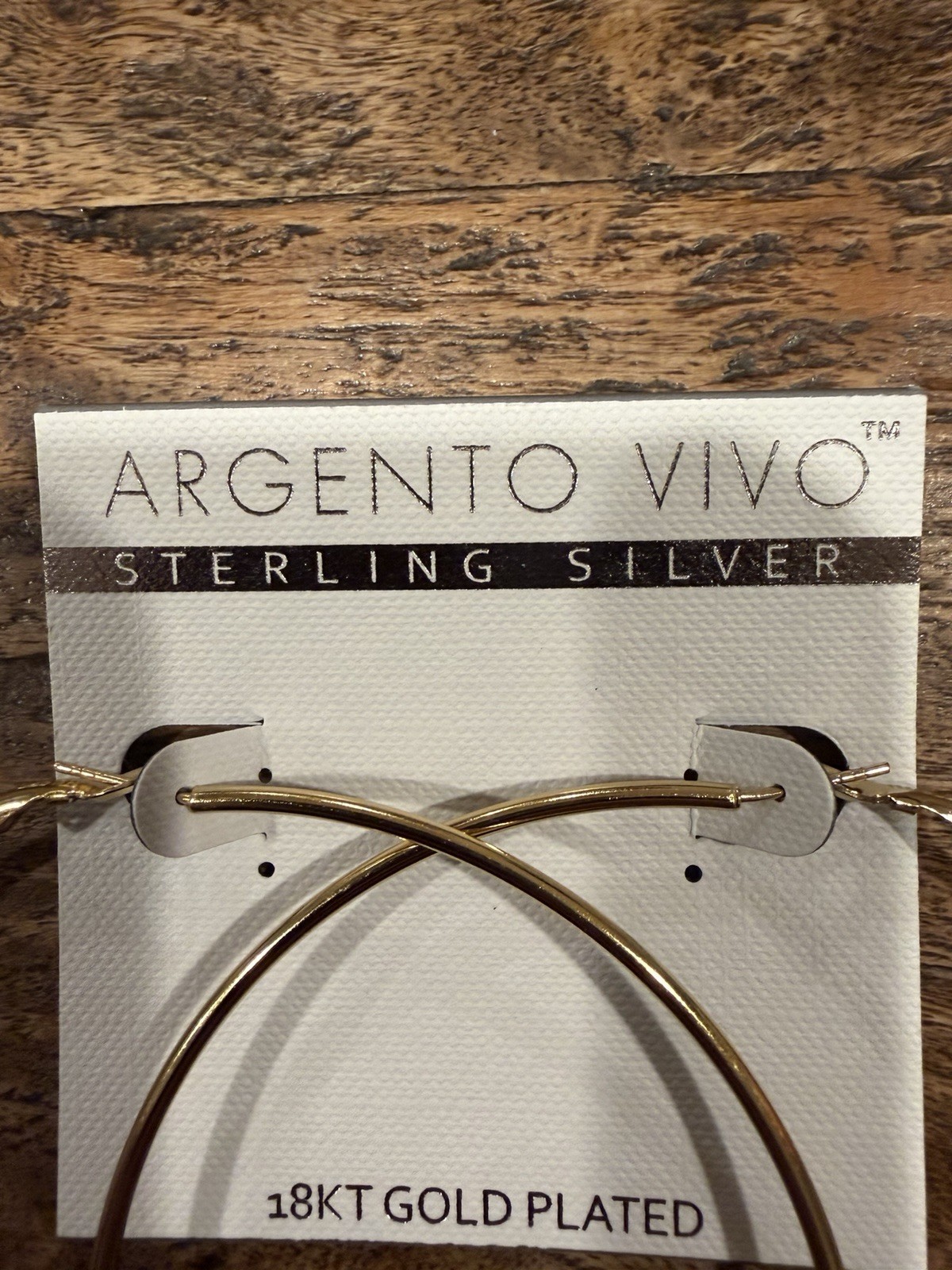 Argento Vivo Large 18k Plated Earrings