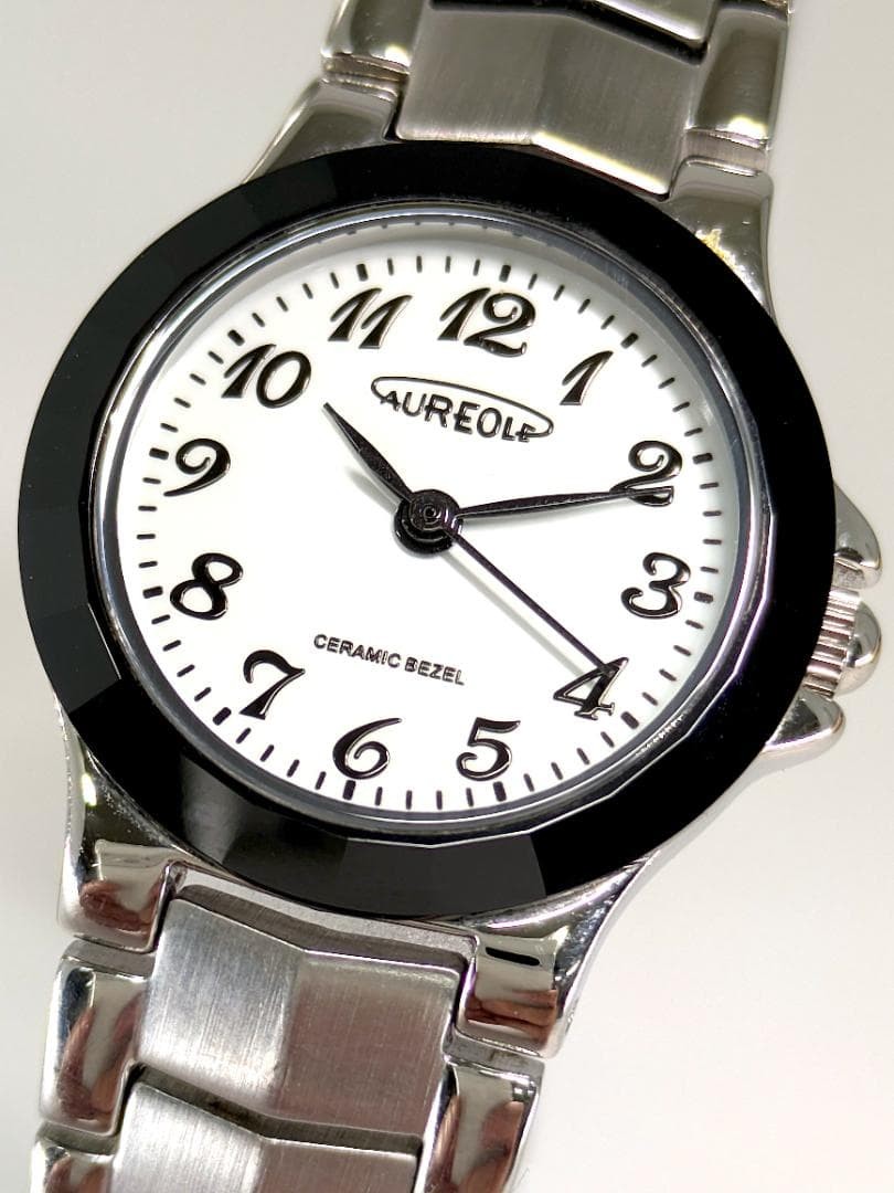 AUREOLE Quartz Watch Ceramic Bezel