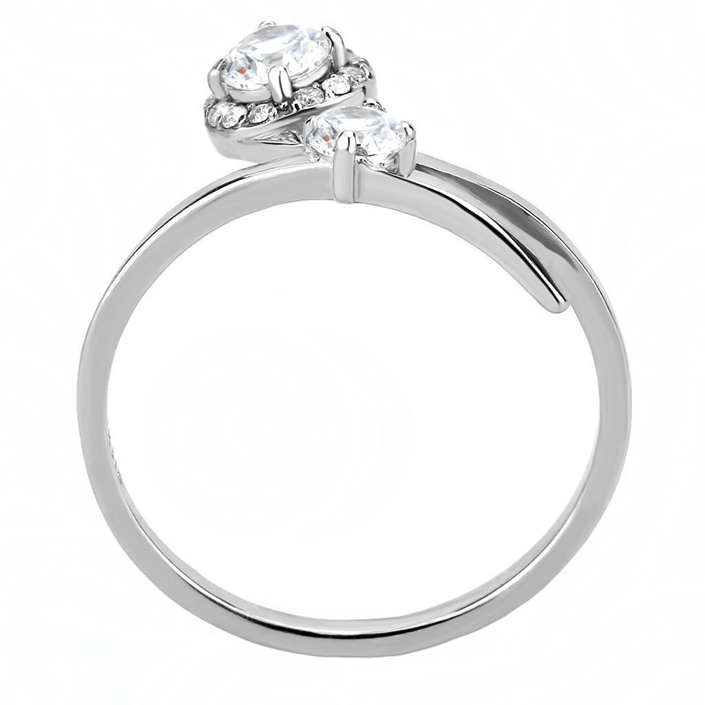 Halo Solitaire Twist Stack Midi Cocktail Ring