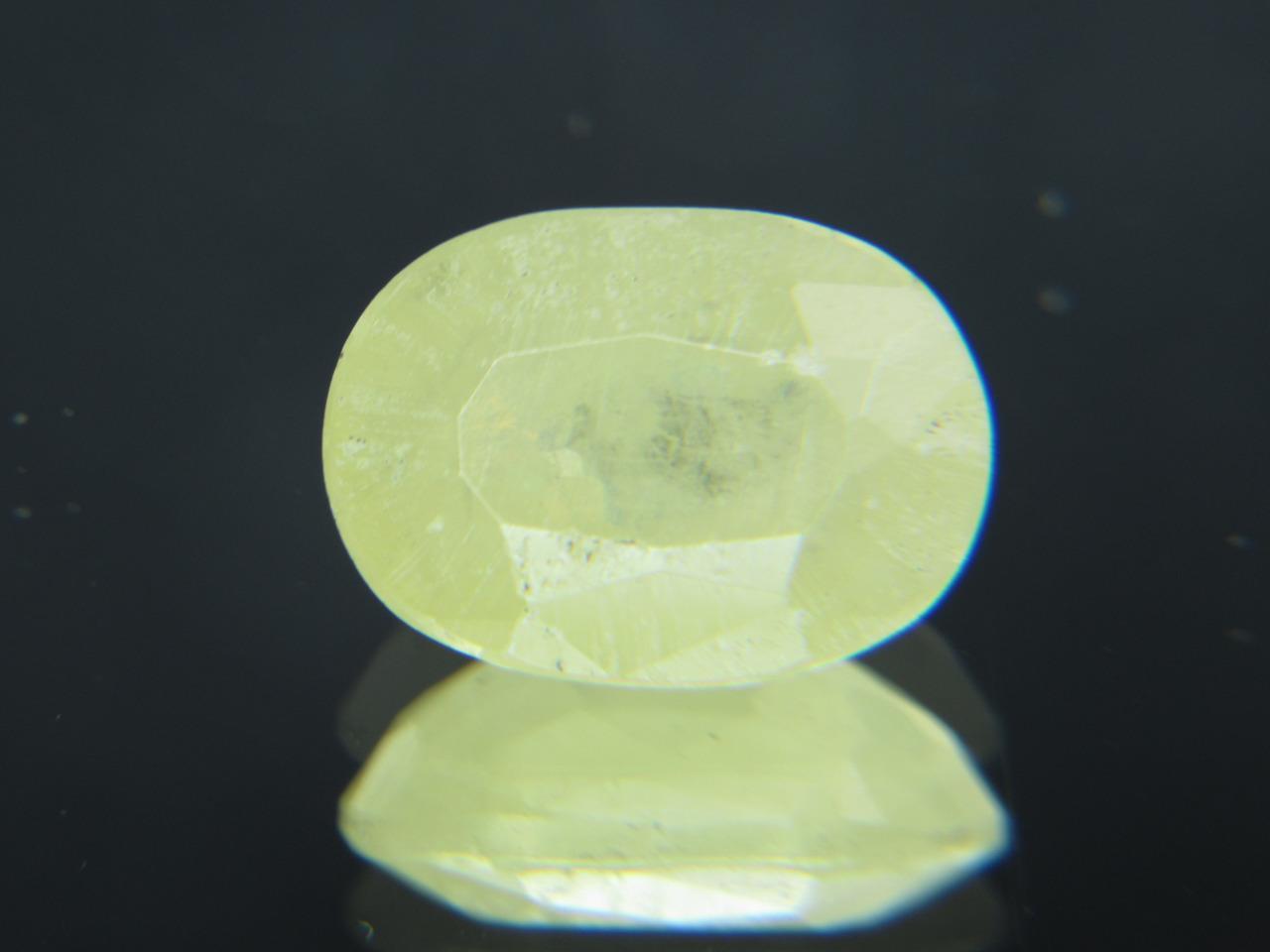 18.92CT SUPER RARE COLLECTOR GEM LIGHT YELLOW SEMI TRANSPARENT FACETED WULFENITE