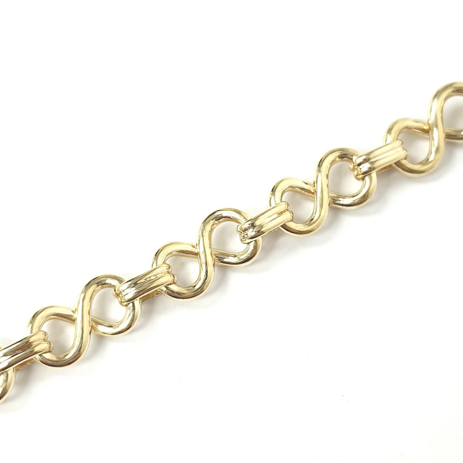 9ct Gold Fancy Bracelet Solid UK Hallmarked 8 Inches 25.8g