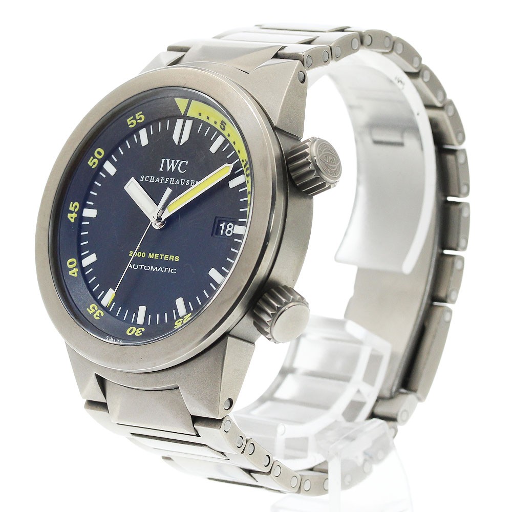 IWC SCHAFFHAUSEN Aquatimer Automatic 2000 IW353803 Date Black Dial Men’s_962510