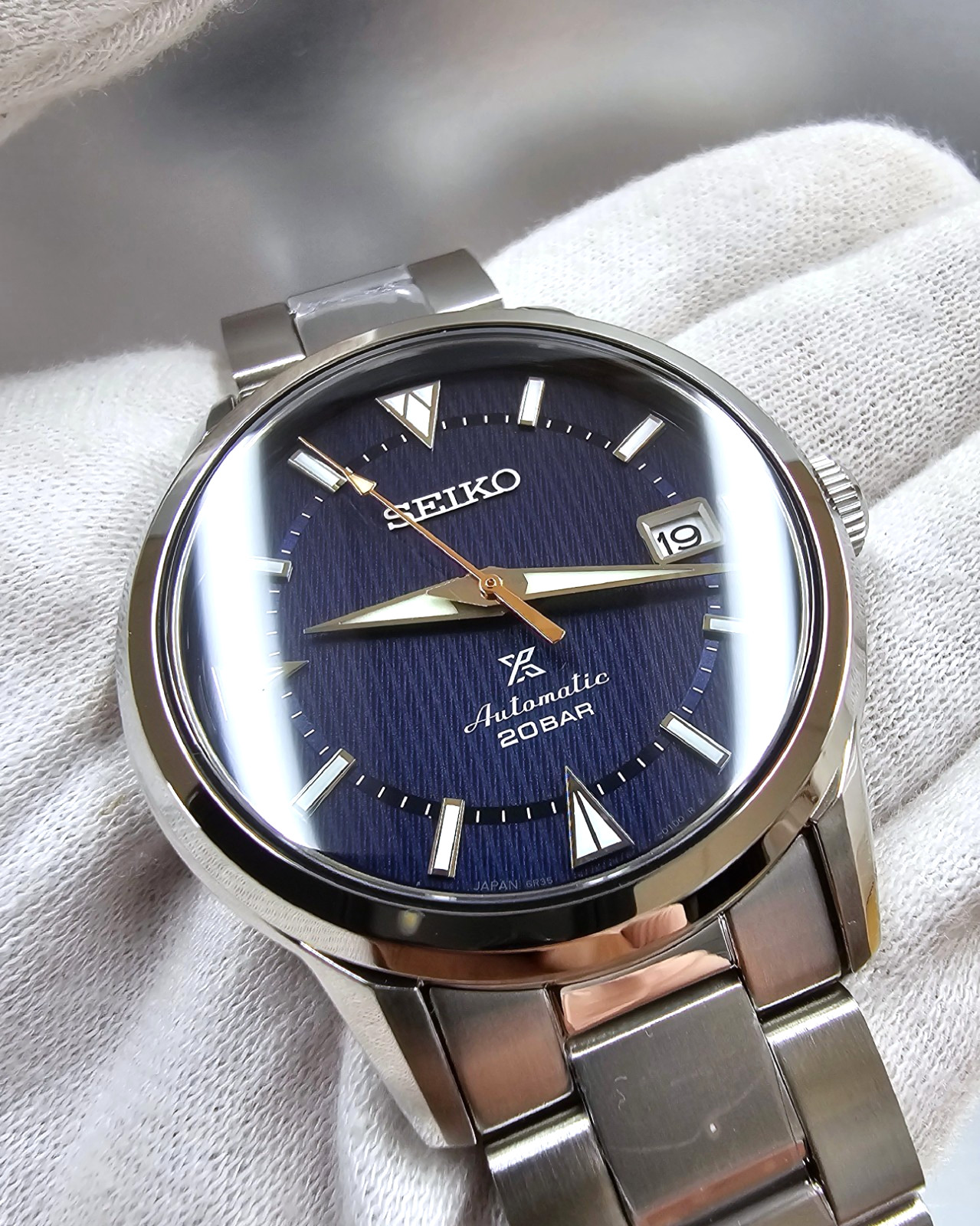 SEIKO Prospex Alpinist Automatic 38 MM Blue Dial SS Men’s Watch SPB249