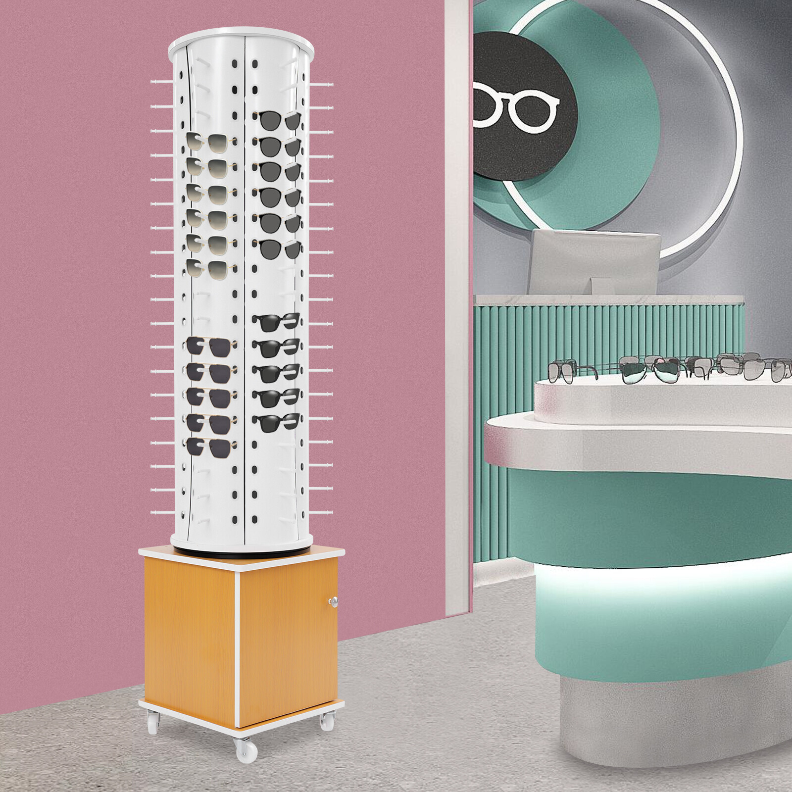 Glasses Storage Display Stand Commercial Eyewear Hanging Rack Sunglasses Storage