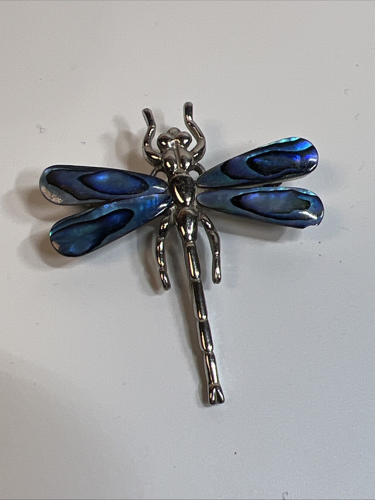 Lot Of 3ea Beautiful Dragonfly Brooches / Lapel Pins / Metal And Enamel