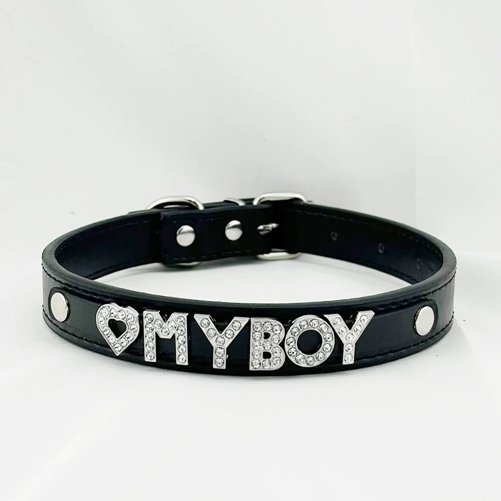 Heavy Duty Daddy Dom Collar Biker Fetish Gear Gay Couples Role Play Choker L6