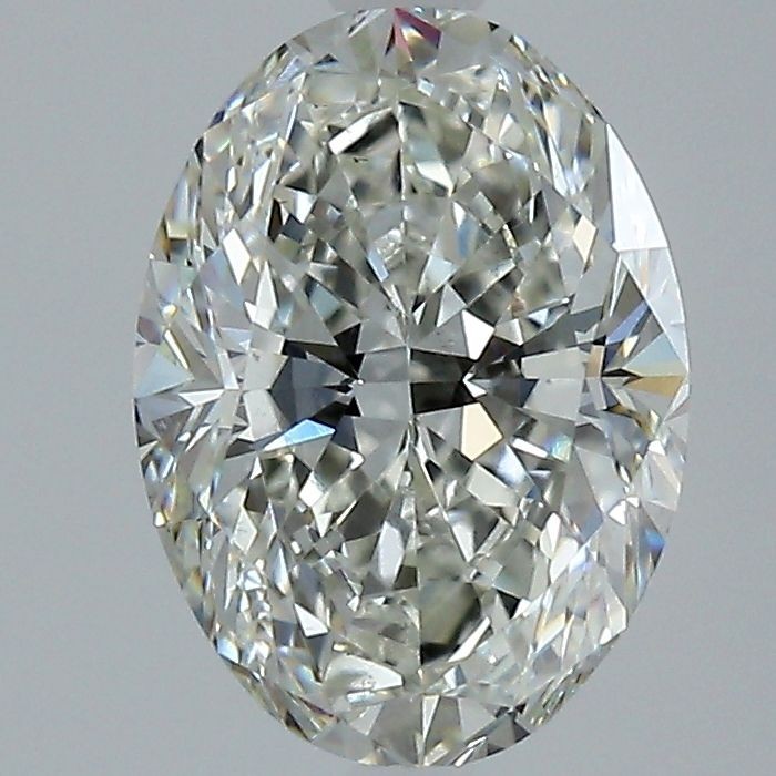 Cert. AGI Oval Cut 2.29 Carat Natural Mined Diamond Loose H color VS2 clarity