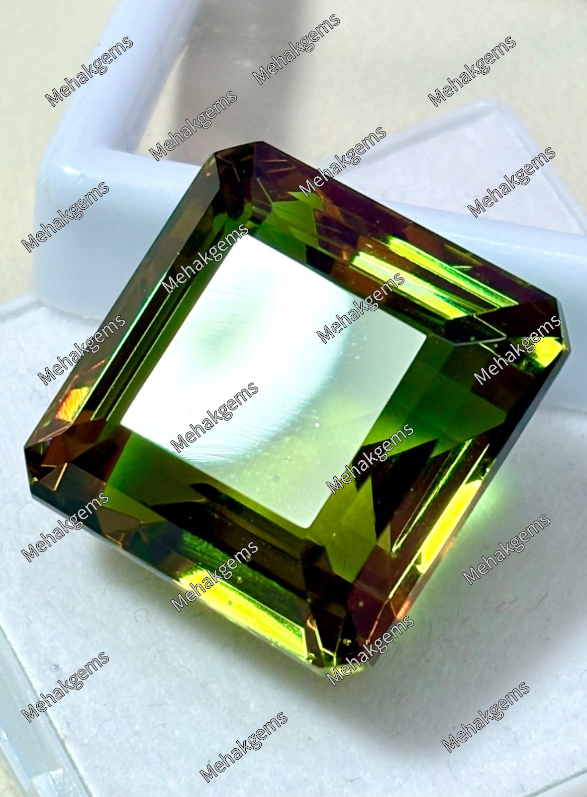 Certified Zultanite Color Changing Gemstone, Large Square Faceted Jewelry