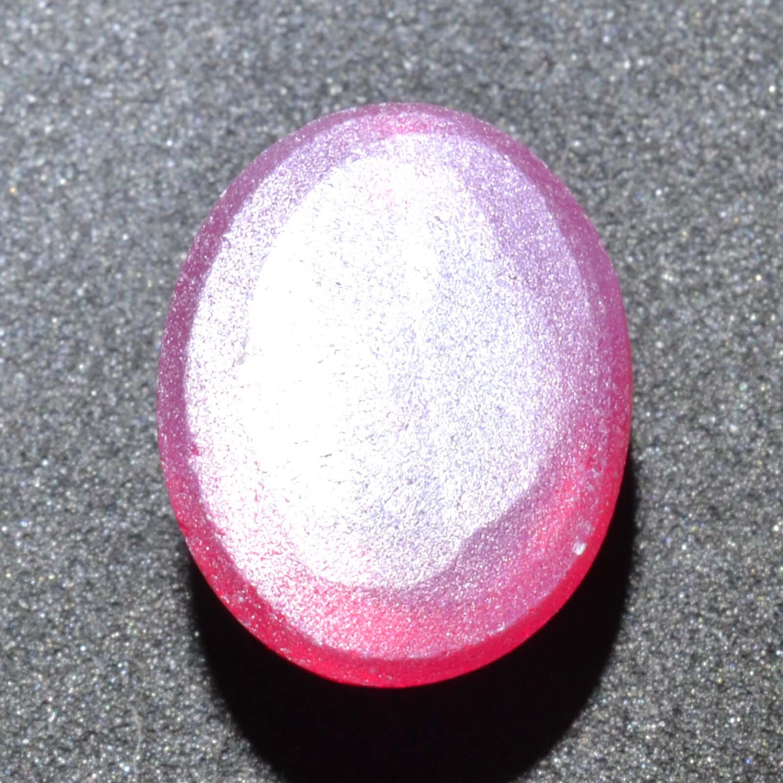 6.95 Ct 11.4×9 MM Red Ruby Star Sapphire 6 Rays Lab Created Corundum RRS7052