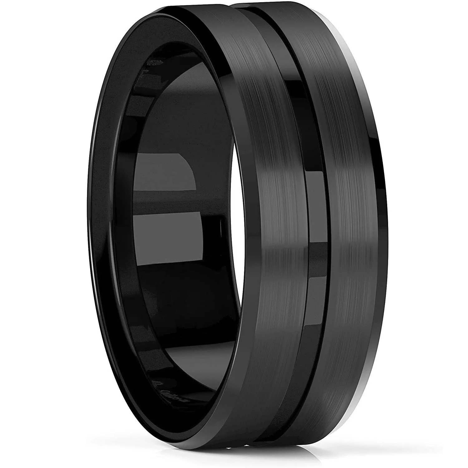 Men Women Gold Plated Blue Black Red Stainless Steel Celtic Dragon Band Ring 8mm