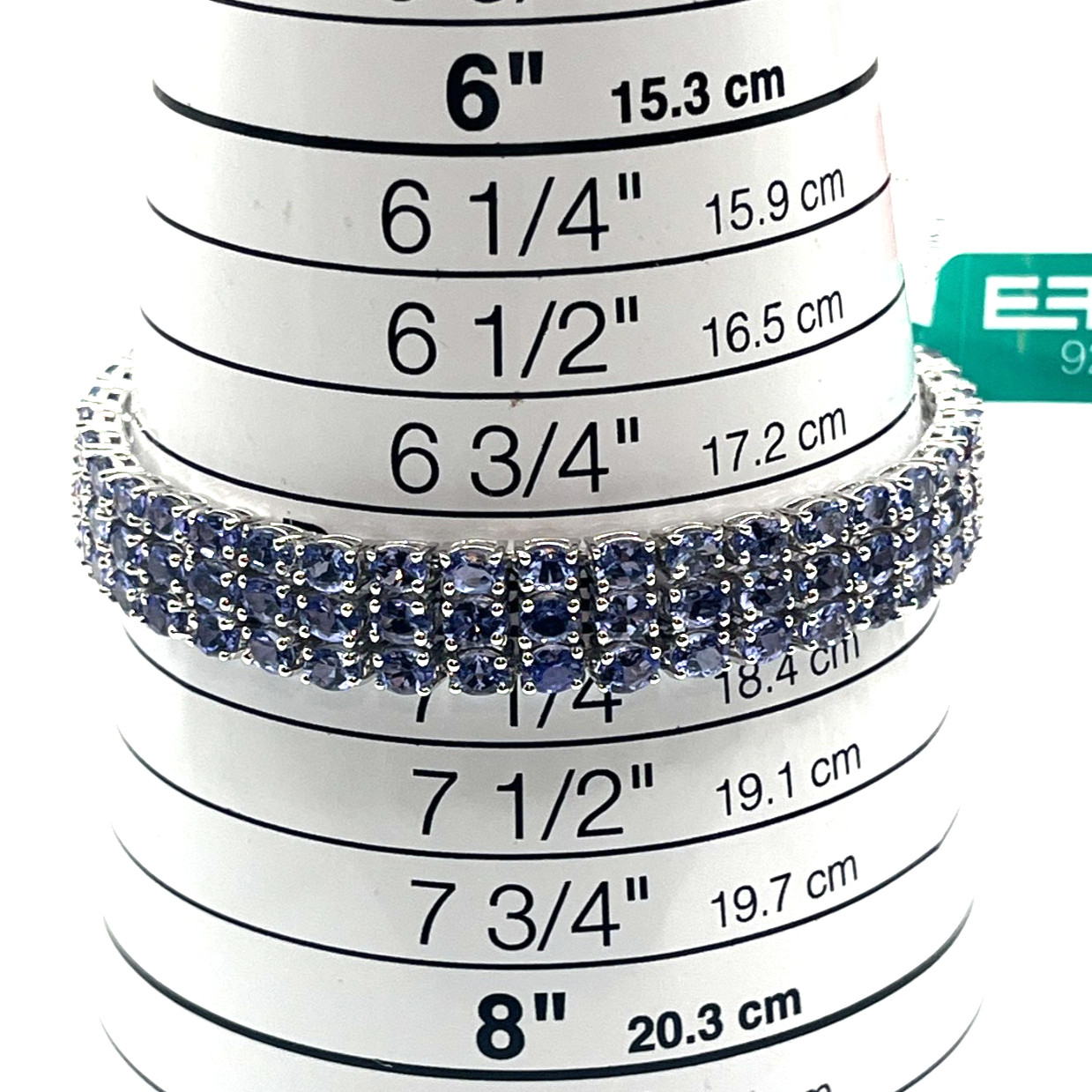 Effy Bracelet Tennis Sz 7 Tanzanite 3 Strand Purple Sterling 925 NEW MSRP $1,450
