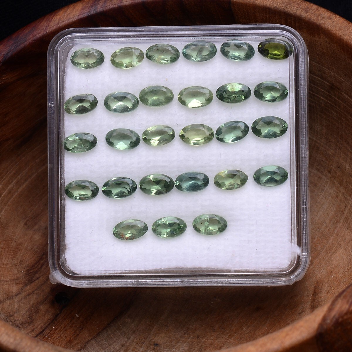 27 Pcs Natural Apatite 4mmx3mm Oval Faceted Cut Untreated Dazzling Gemstones Lot