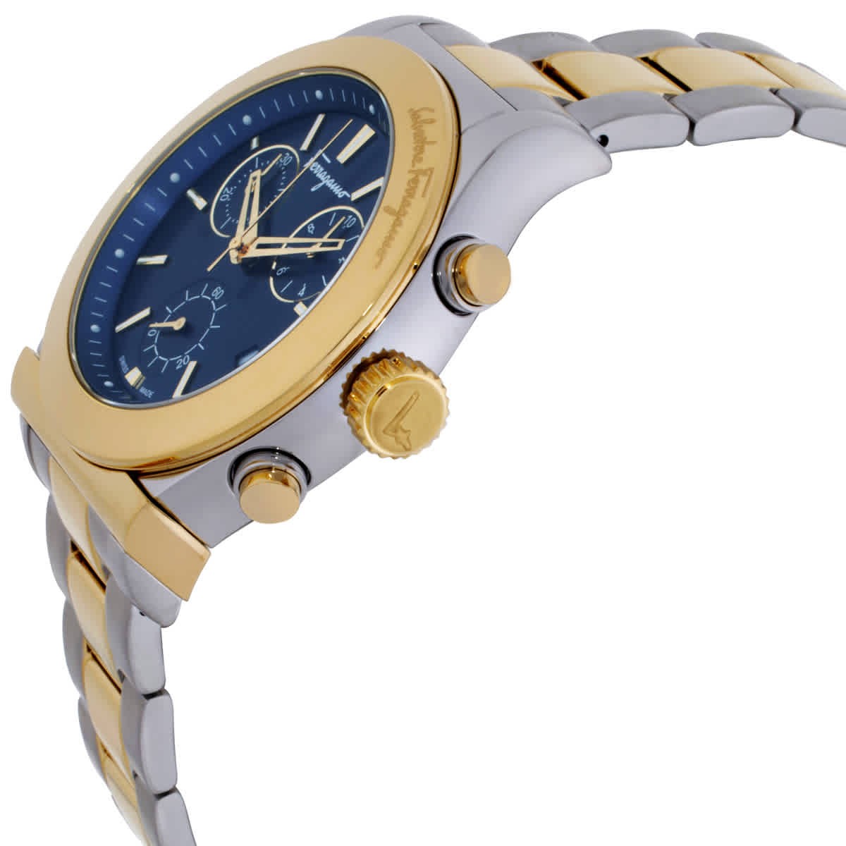 Ferragamo 1898 Chronograph Quartz Blue Dial Men’s Watch SFH600418