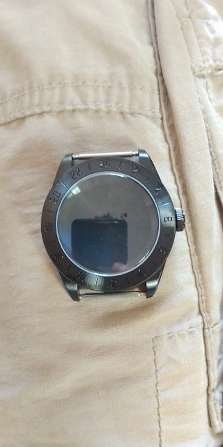 40mm Dive Watch Case PVD Black Finish Sapphire Crystal For NH34 NH35 NH36