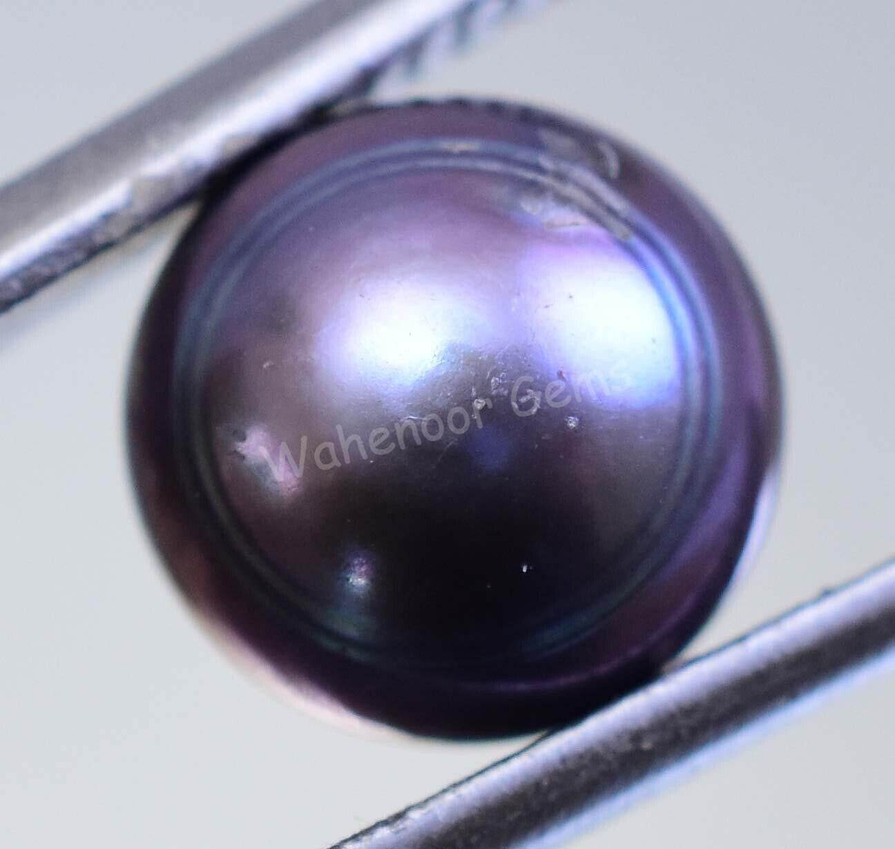4.50 Ct Natural Tahitian Gray Blue South Sea Pearl AGL Certified Untreated Gems