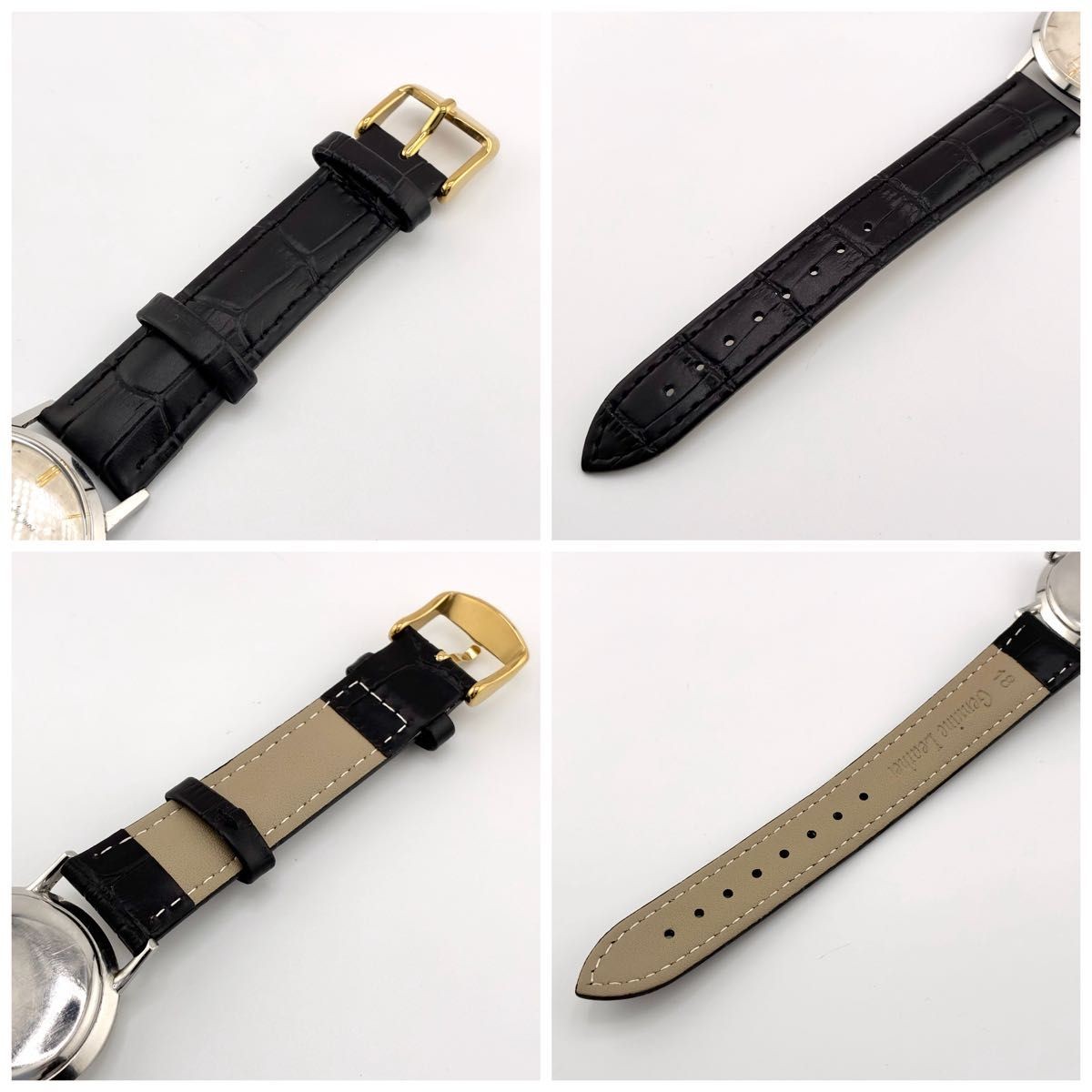 Vintage Seiko Cronos 21 Jewels Manual Wind Gold Hands Men’s Watch Japan Rare