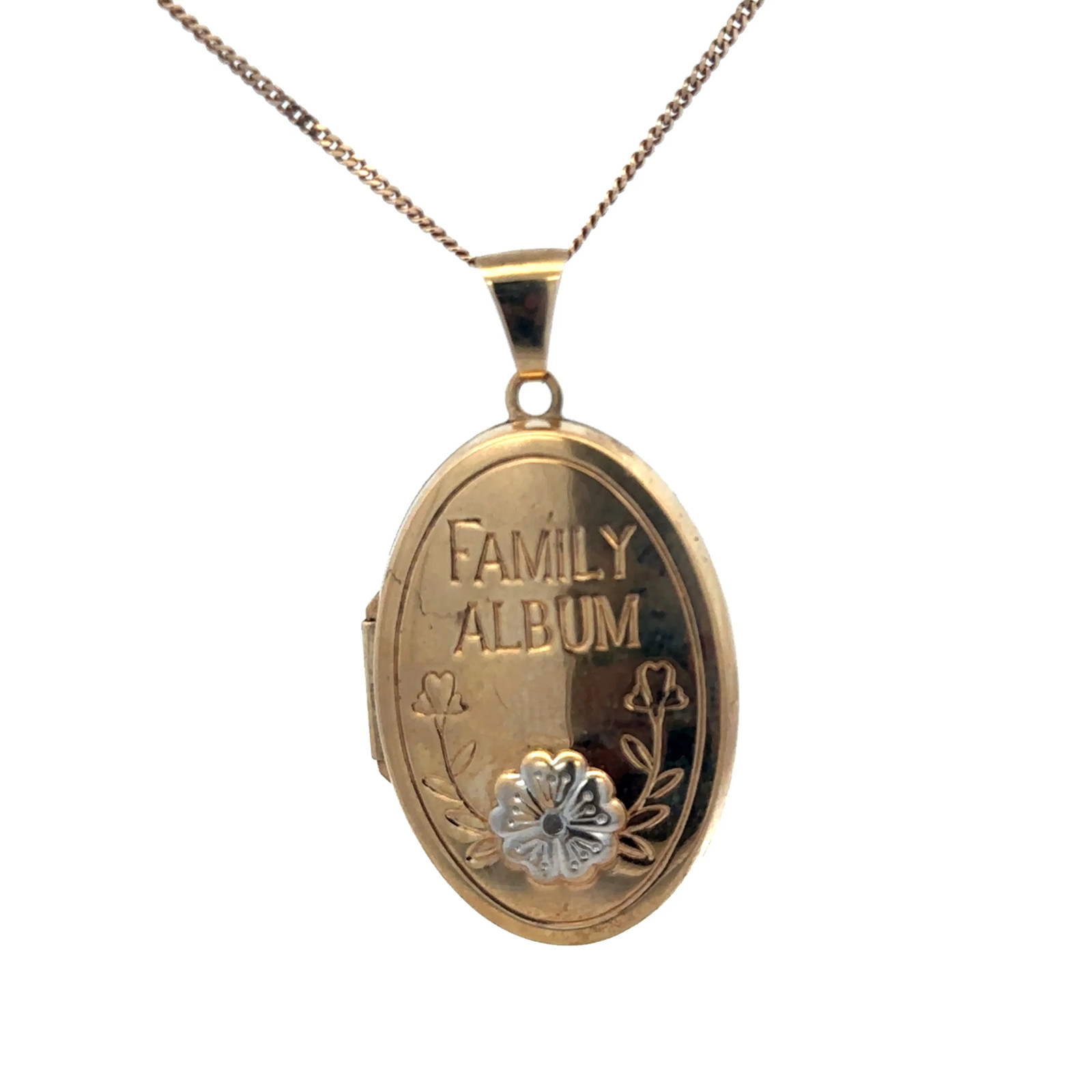 9ct yellow gold locket pendant 5.8g (sh24955l)