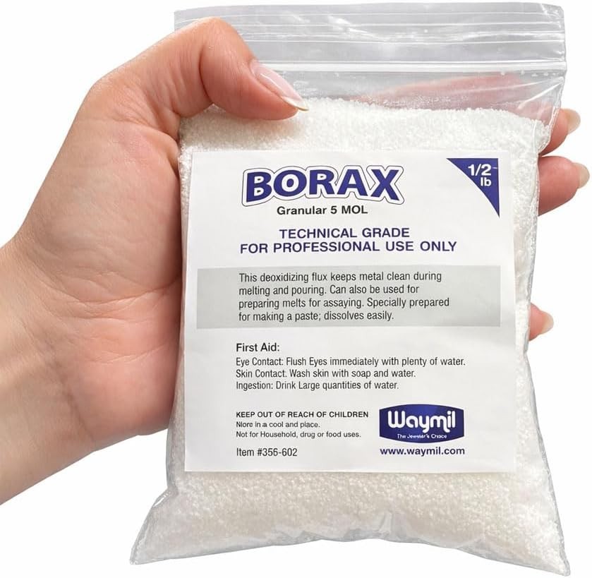 1/2lb Borax Flux for Assaying & Jewelry Melting – Clean Casts Guaranteed