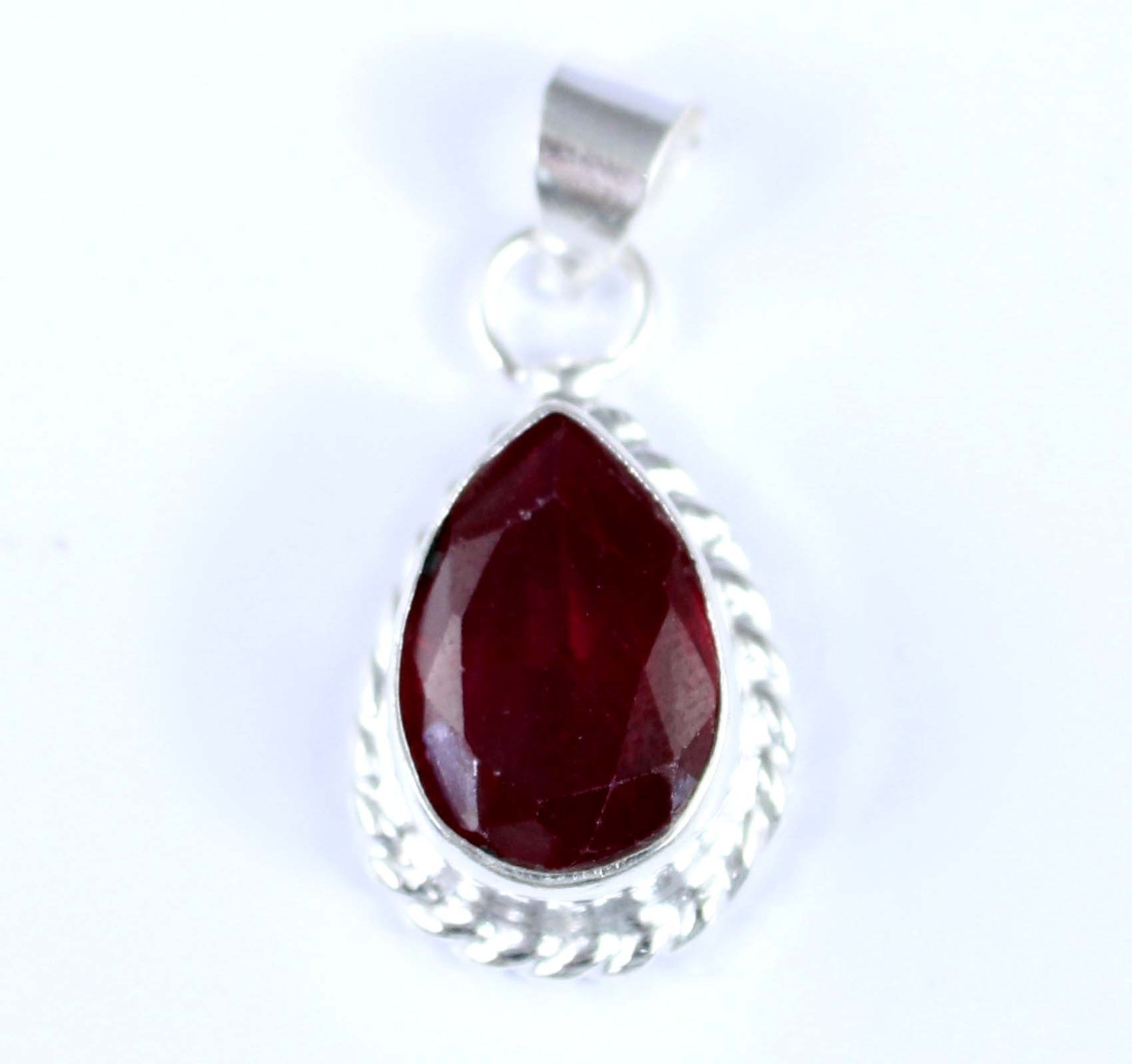 9.65 Ct Natural Red Sapphire Pear Gemstone Certified Men’s Pendant New Year Sale