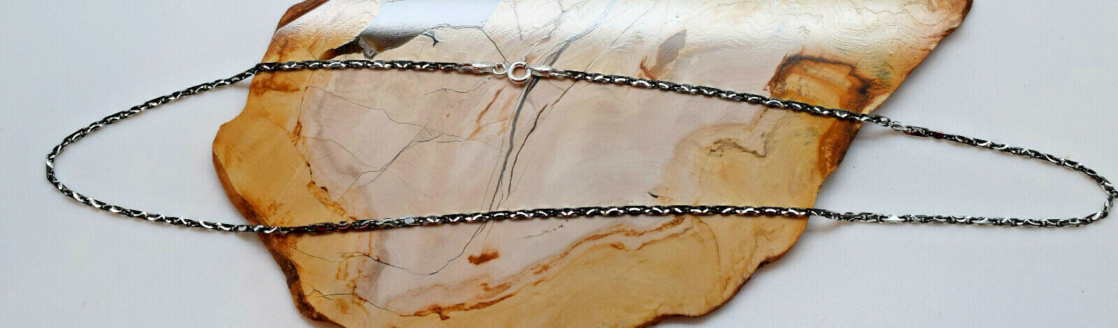 Ruthenium Diamond Cut Square Baht 1.8mm Chain 16″ and 18″