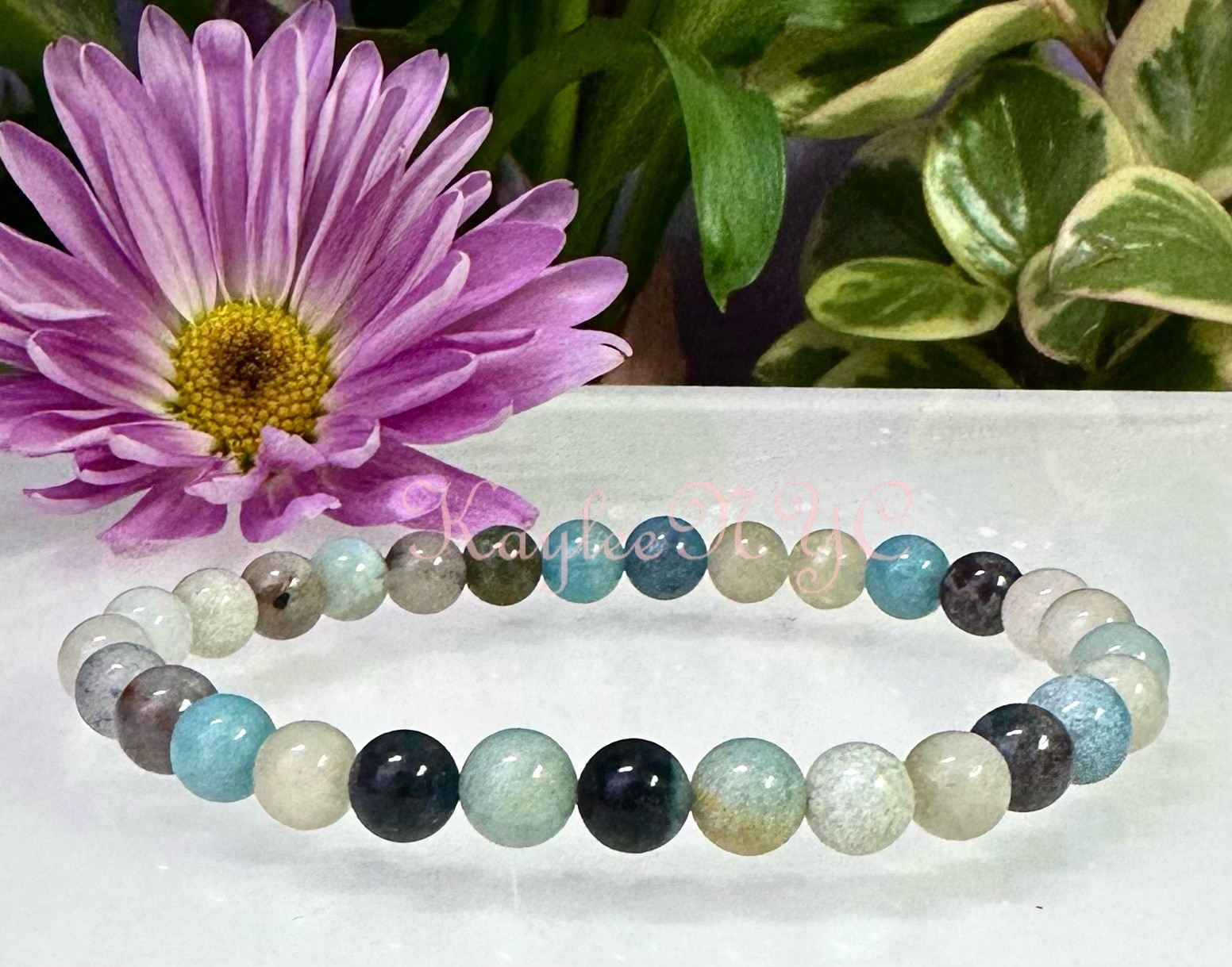 Wholesale 6 Pcs 6mm Trolleite Natural Crystal Healing Stretch Bracelet 7.5″