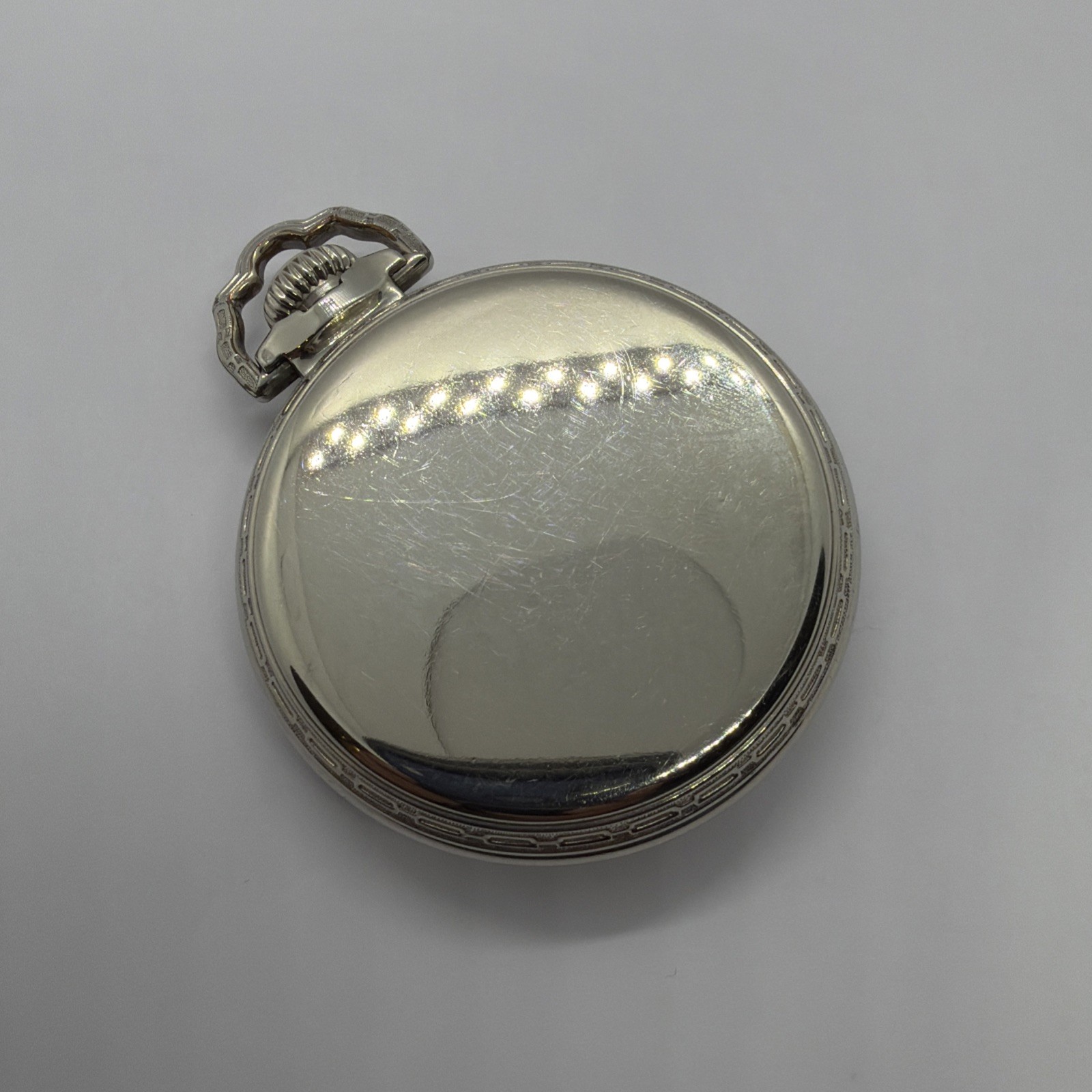 EXCELLENT ILLINOIS 161A ELINVAR 21j 16s BUNN SPECIAL POCKET WATCH 14K WGF 60 HR