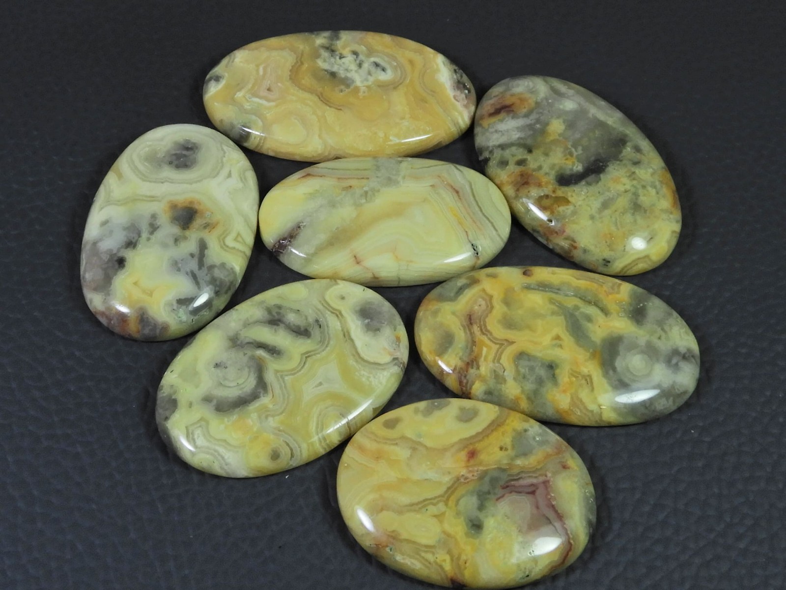 AA++ Natural Australian Crazy Lace Agate Oval Shape Cabochon Loose Gemstone Lot