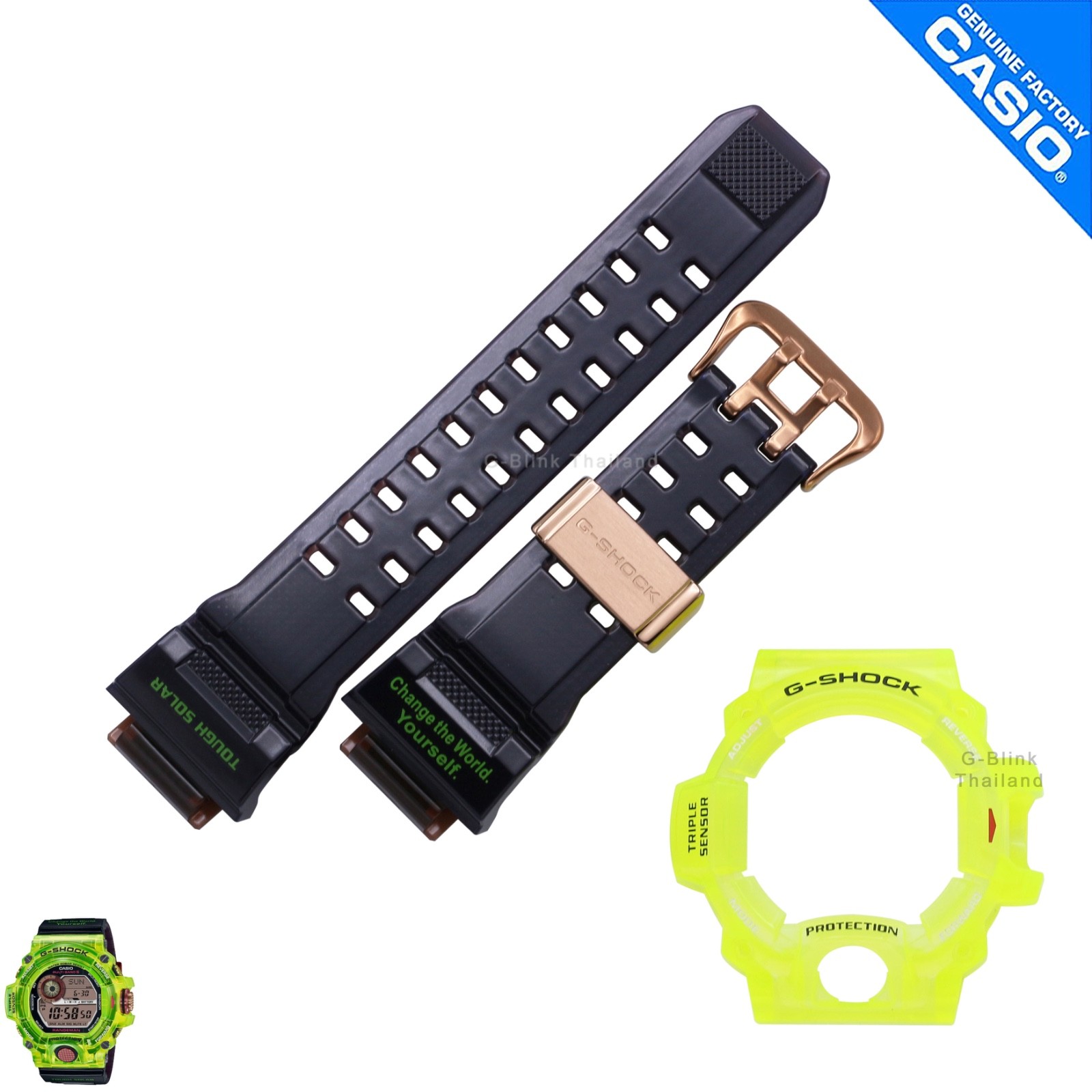 Genuine Watch Band&Bezel Casio G-Shock GW-9407KJ-3 (Love The Sea) Carbon Fiber