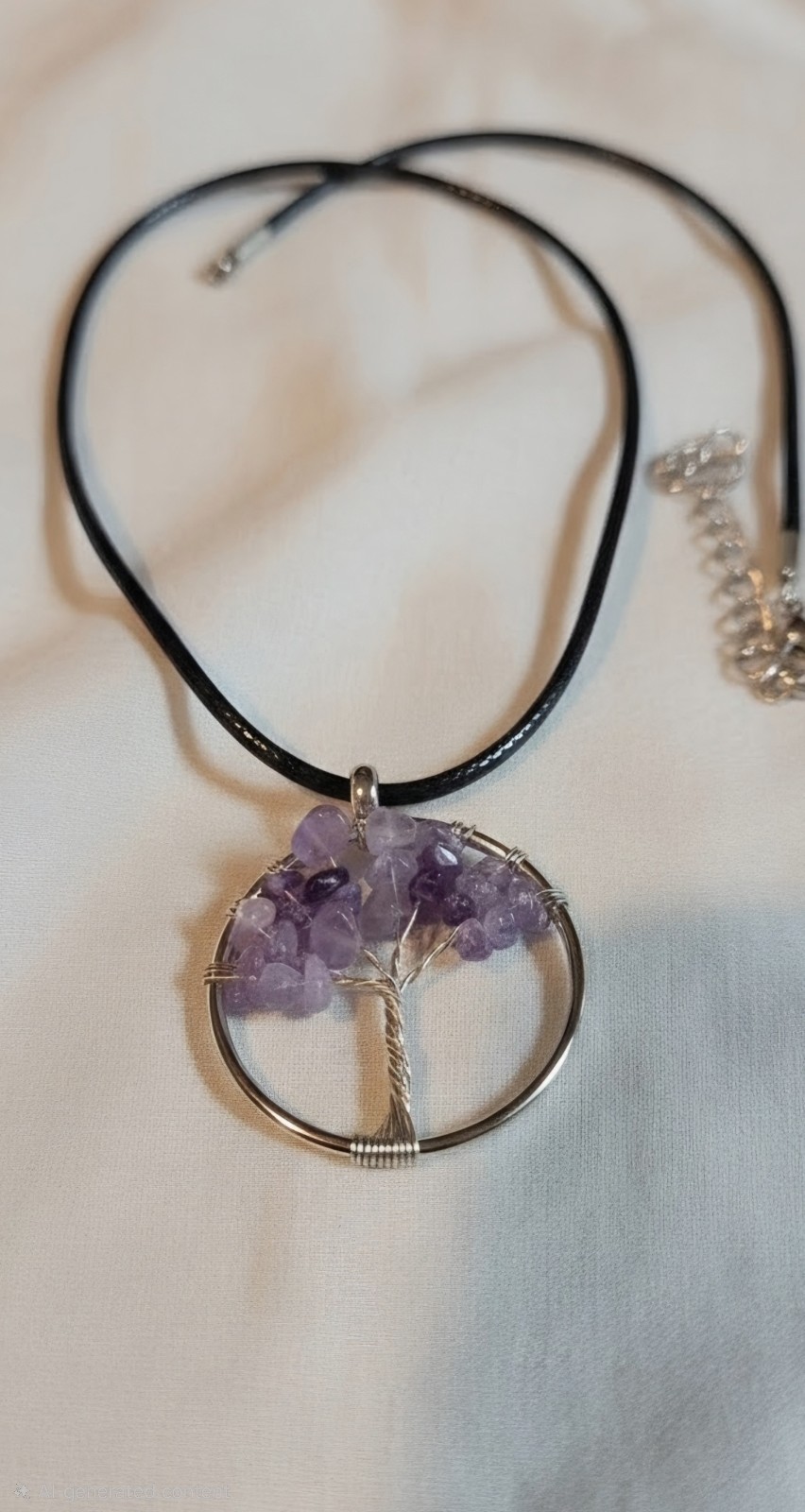 Amethyst Tree of Life Necklace – Gemstone Spiritual Gift