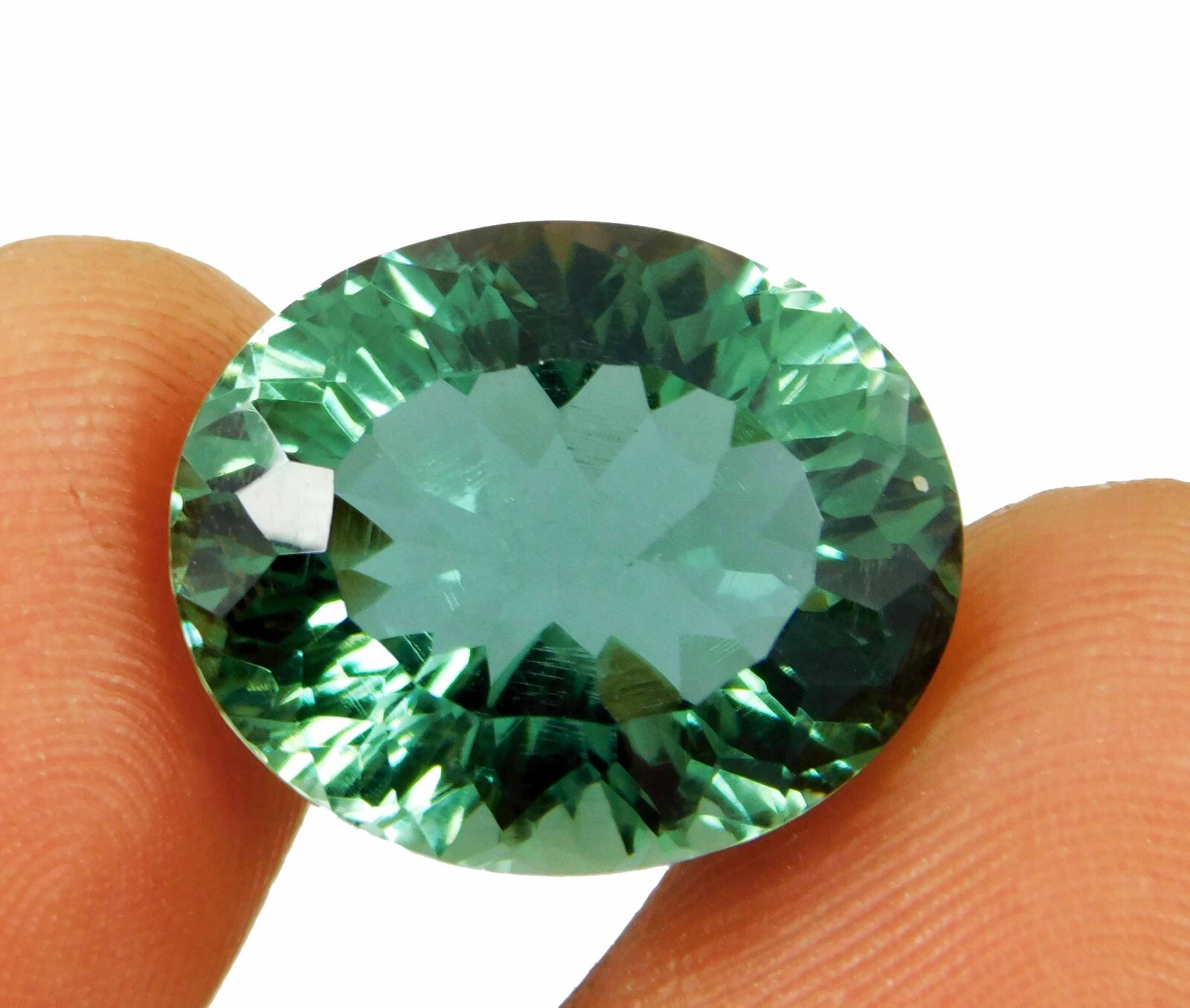 Natural 14.85 Ct Indicolite Blue Tourmaline Oval Cut Certified Loose Gemstone