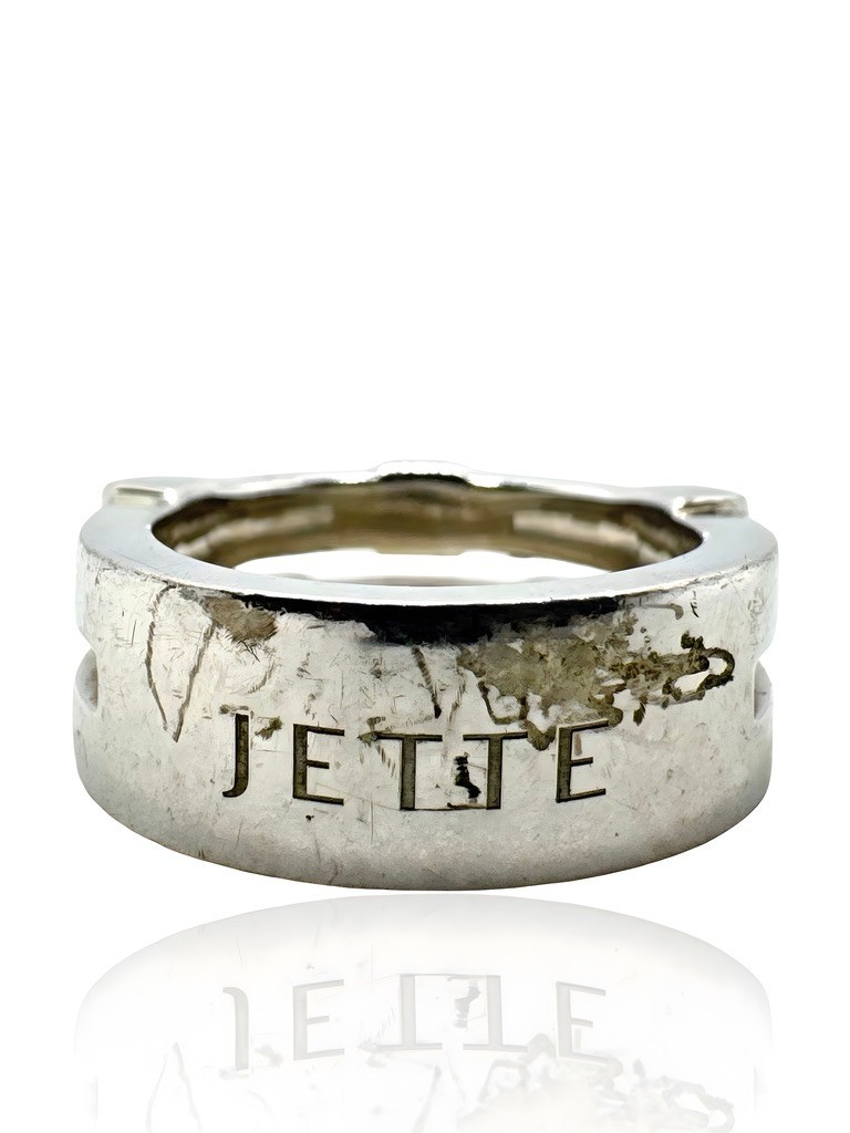 JETTE 925 Sterling Silver Ring “EXTRAVAGANT” Size 55 Round Band 11.60g